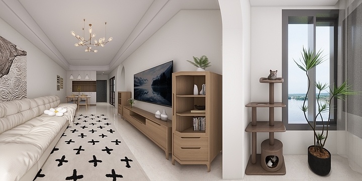 羡笙-海德公园81㎡3室-装修设计方案