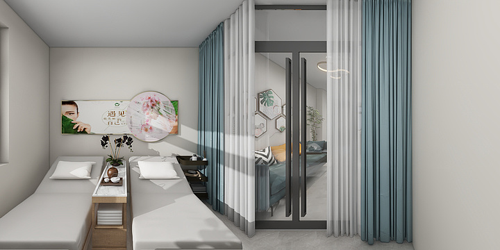 全案设计师小杨-幸福里李姐美容院-装修设计方案