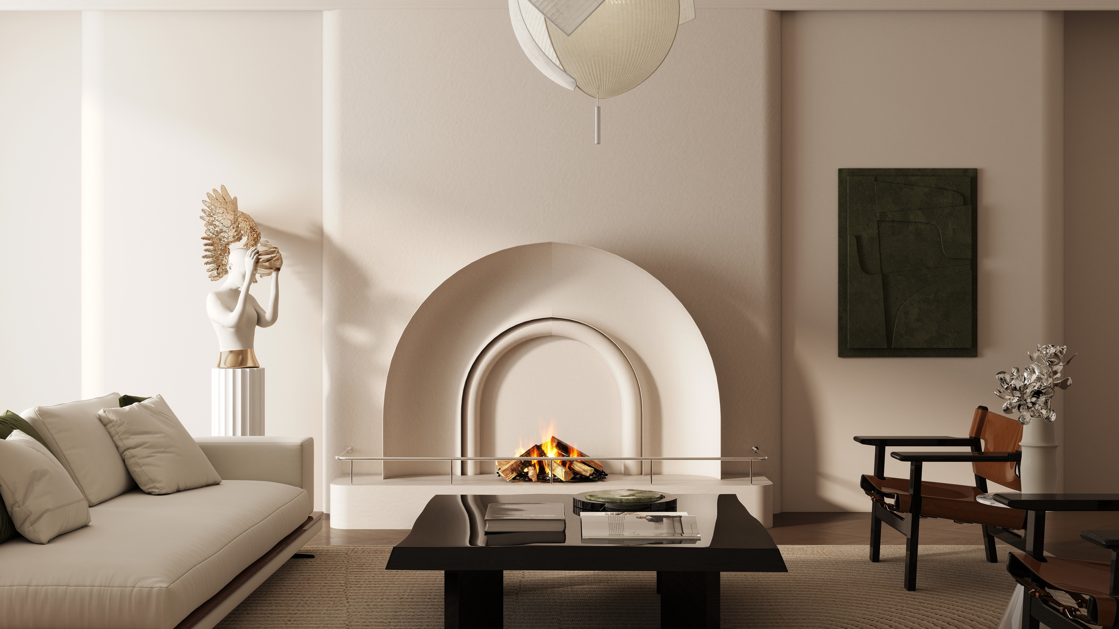 鹤川A-模板副本-【秋冬流行色】极简美学客厅-装修设计方案