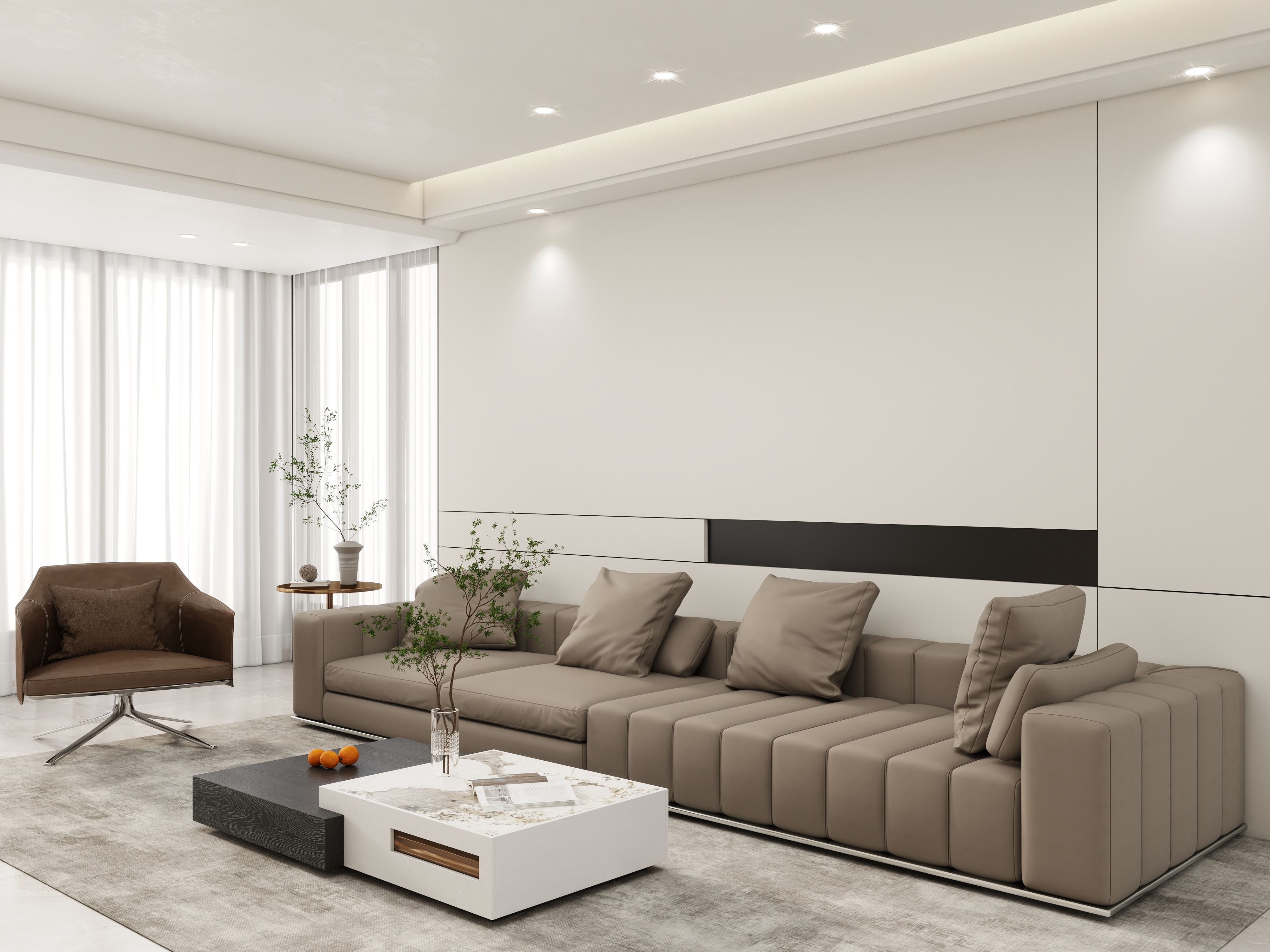 壹诺设计工作室-现代简约装修效果图