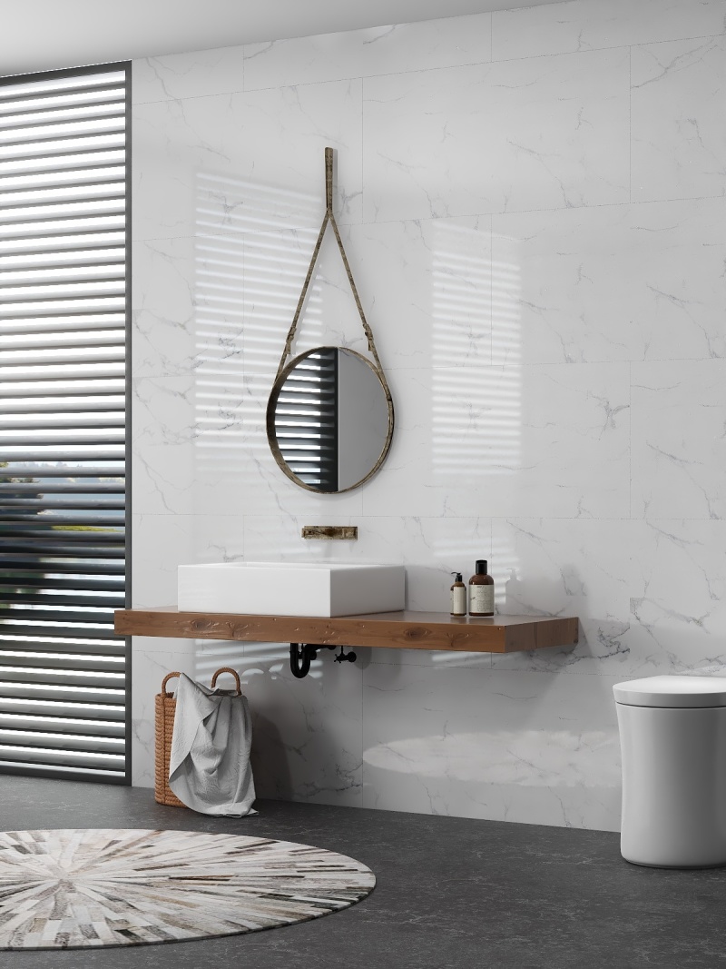 Modern Minimalist Bathroom with Natural Elements