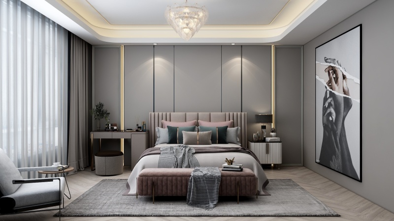 Minimalist Grey Bedroom Design Ideas