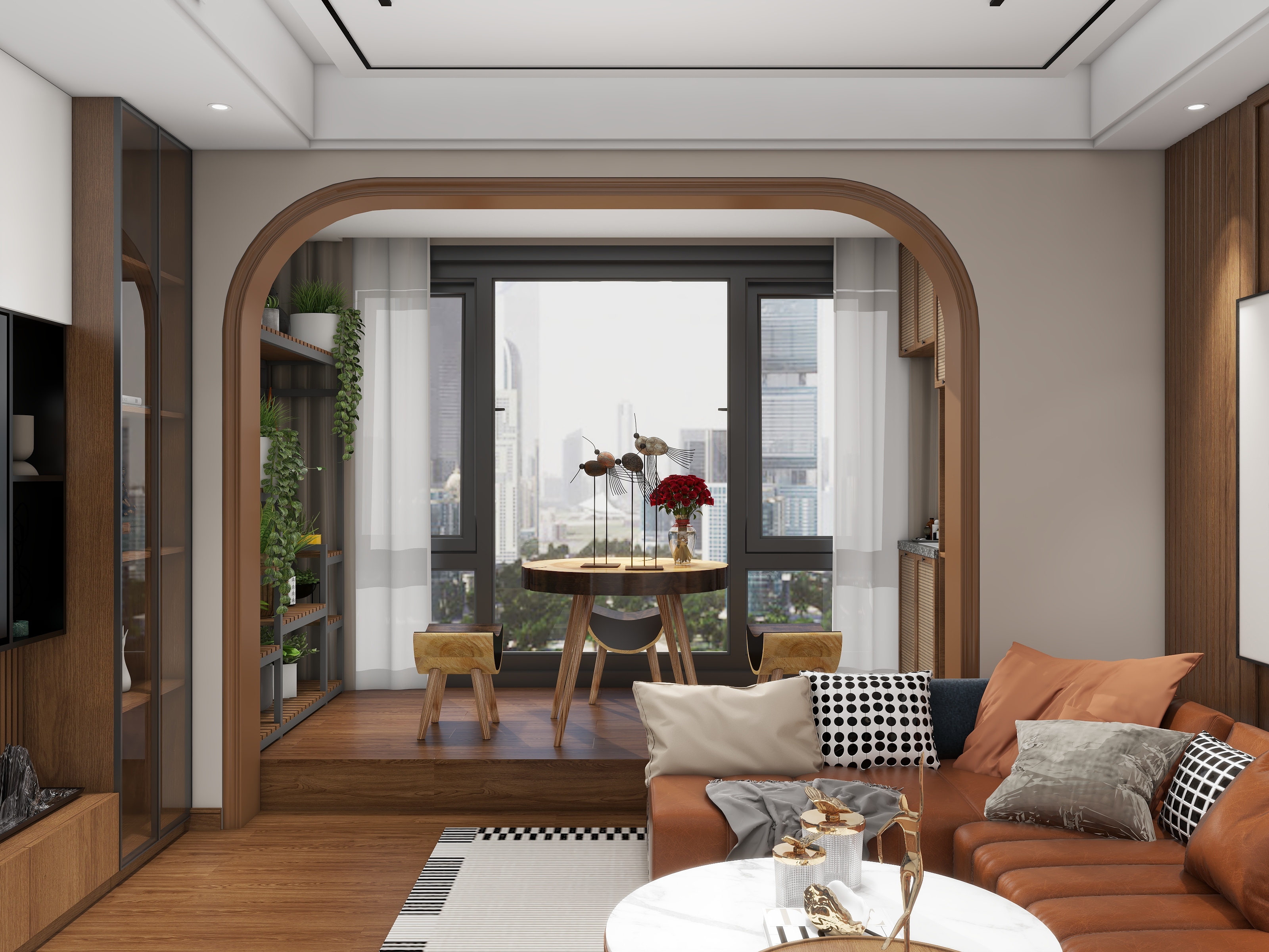 浮尘z-蓝光香江国际复古装修效果图