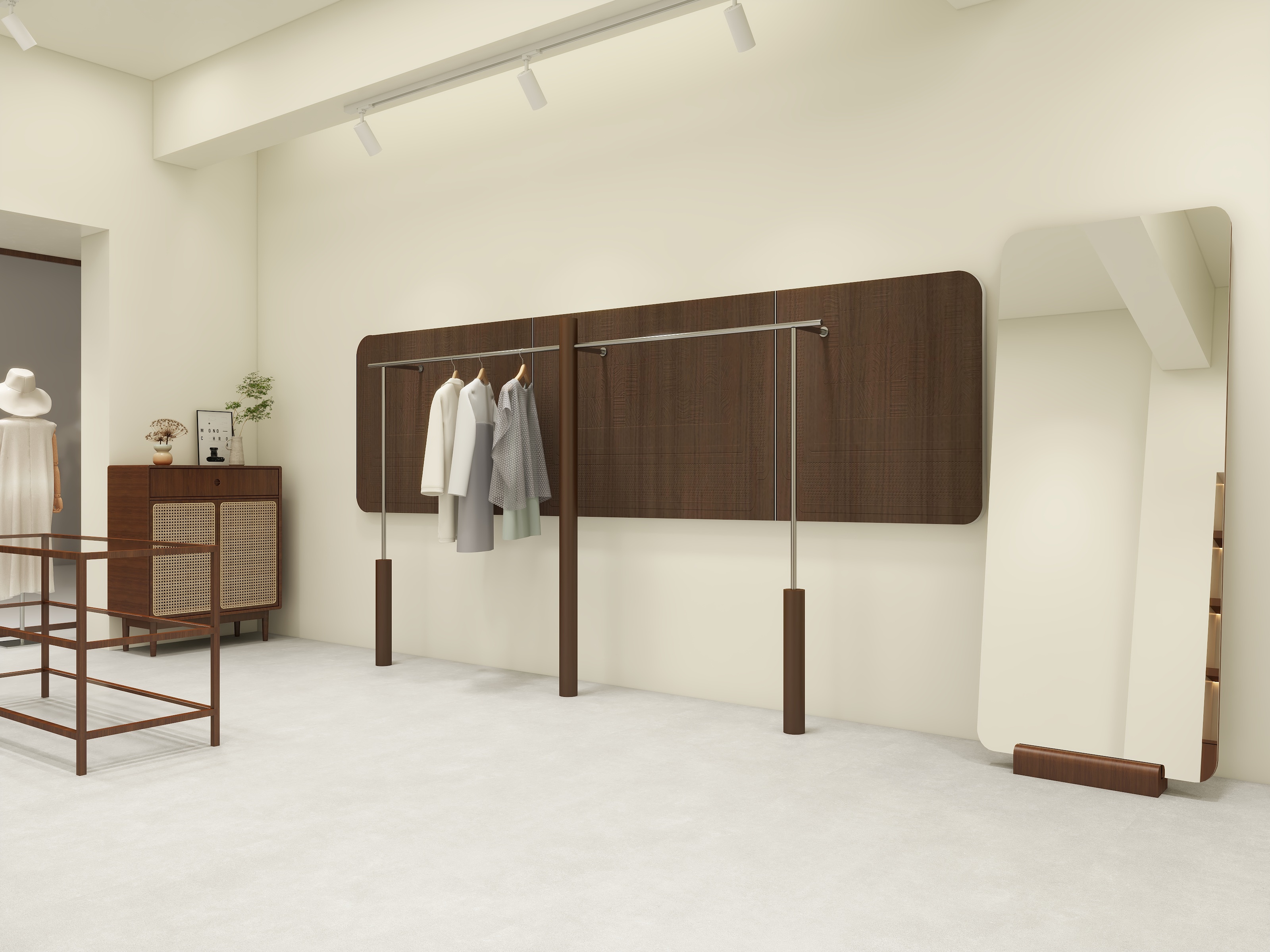 牙叔叔-实木服装店-装修设计方案