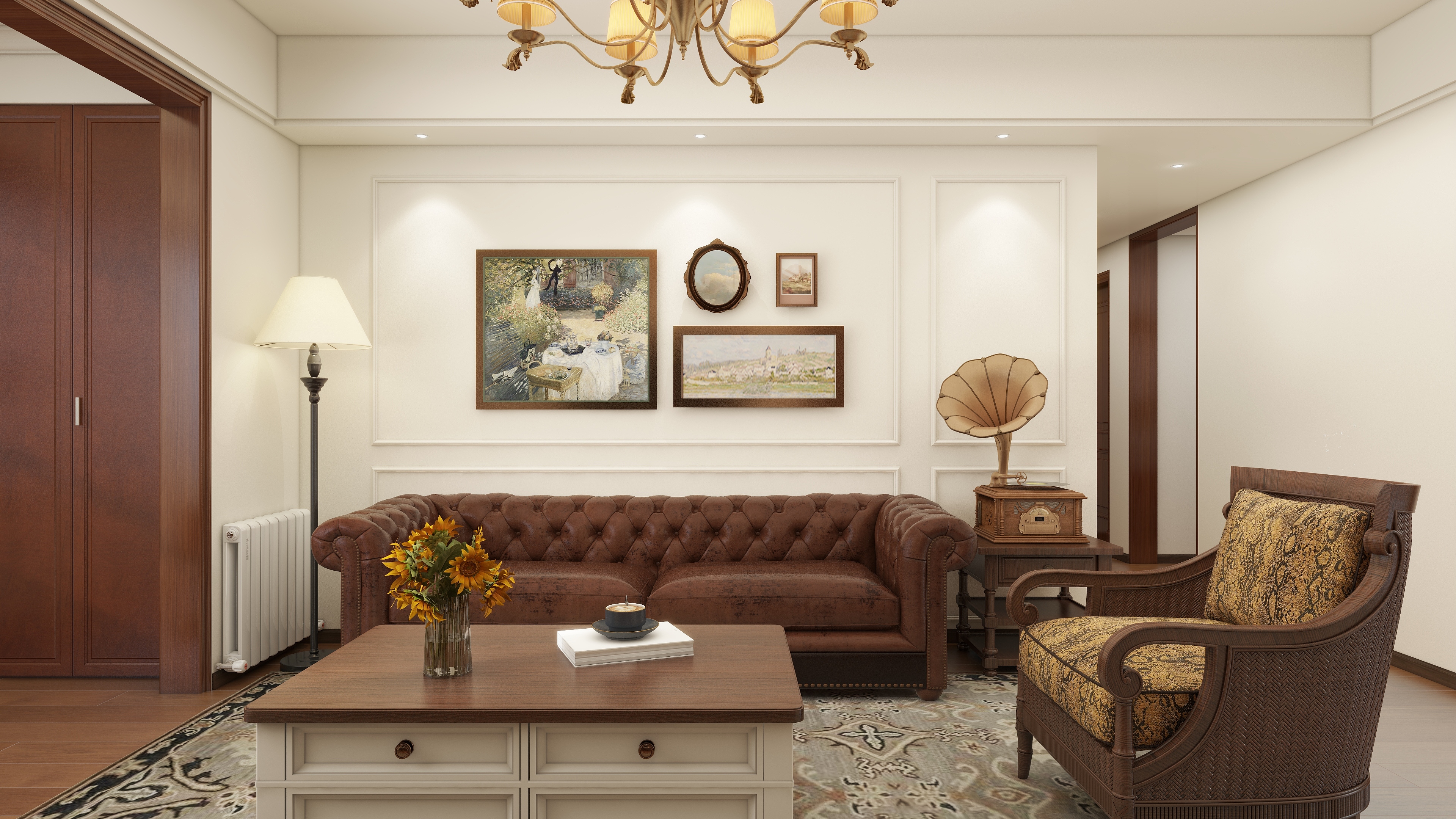 徐景棋-美式143㎡3室-装修设计方案