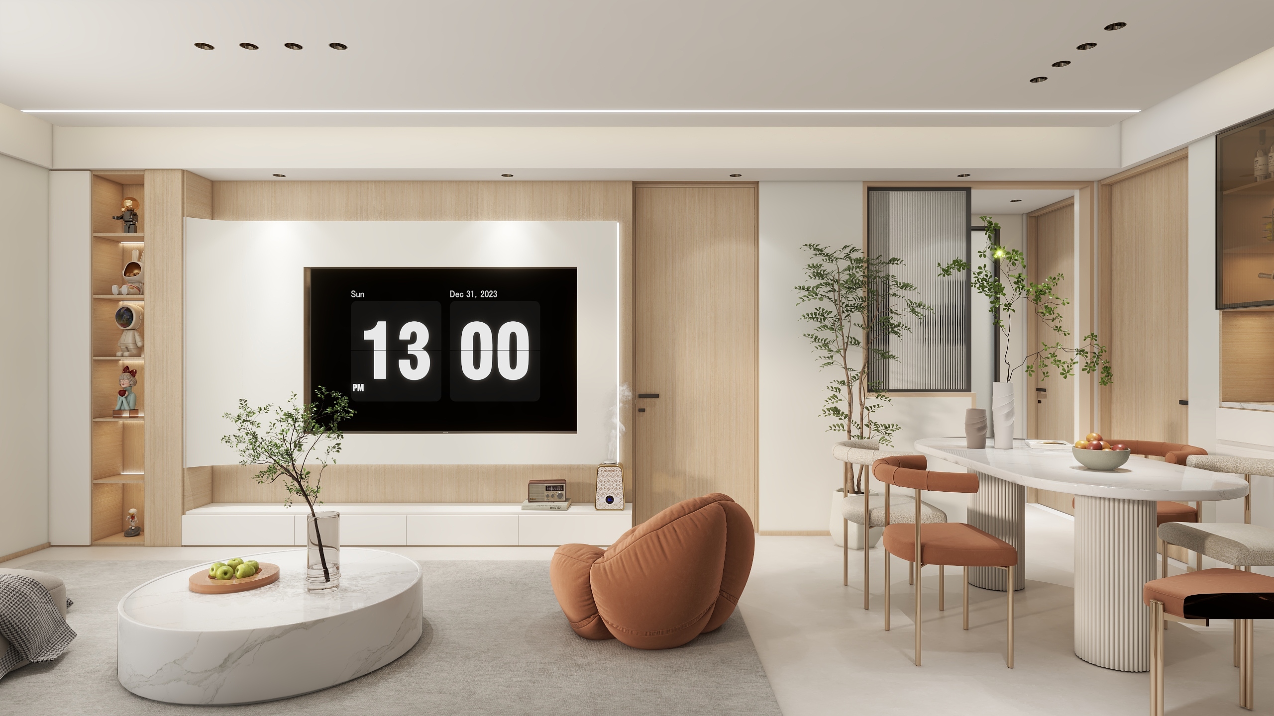 简约装饰iiii-云阳王医生住宅-奶油风-装修设计方案