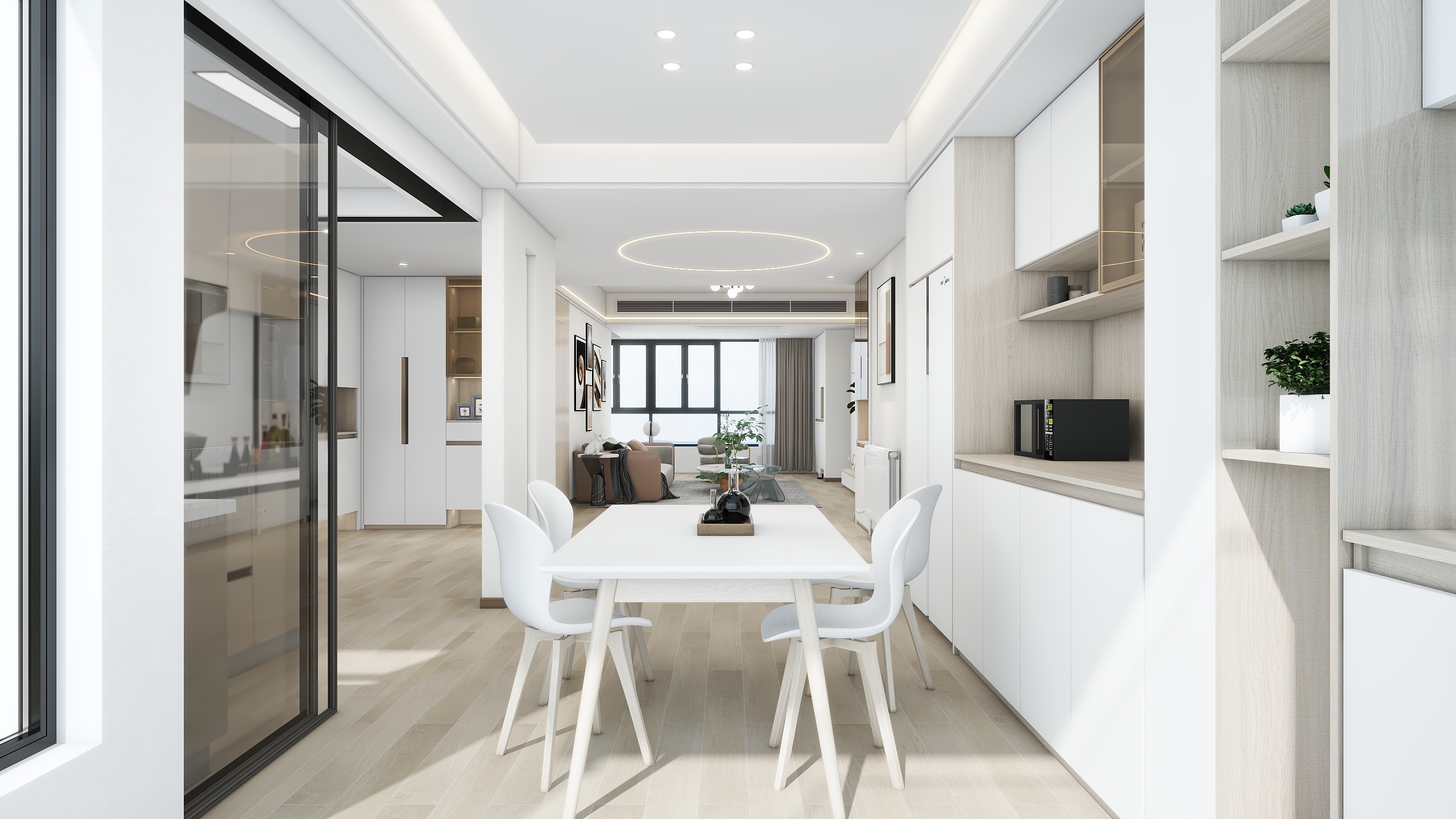 胡军xy-国投源墅 3室2卫定制装修效果图