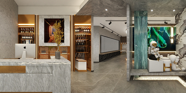 肖莫设计师-长溪饭店-装修设计方案