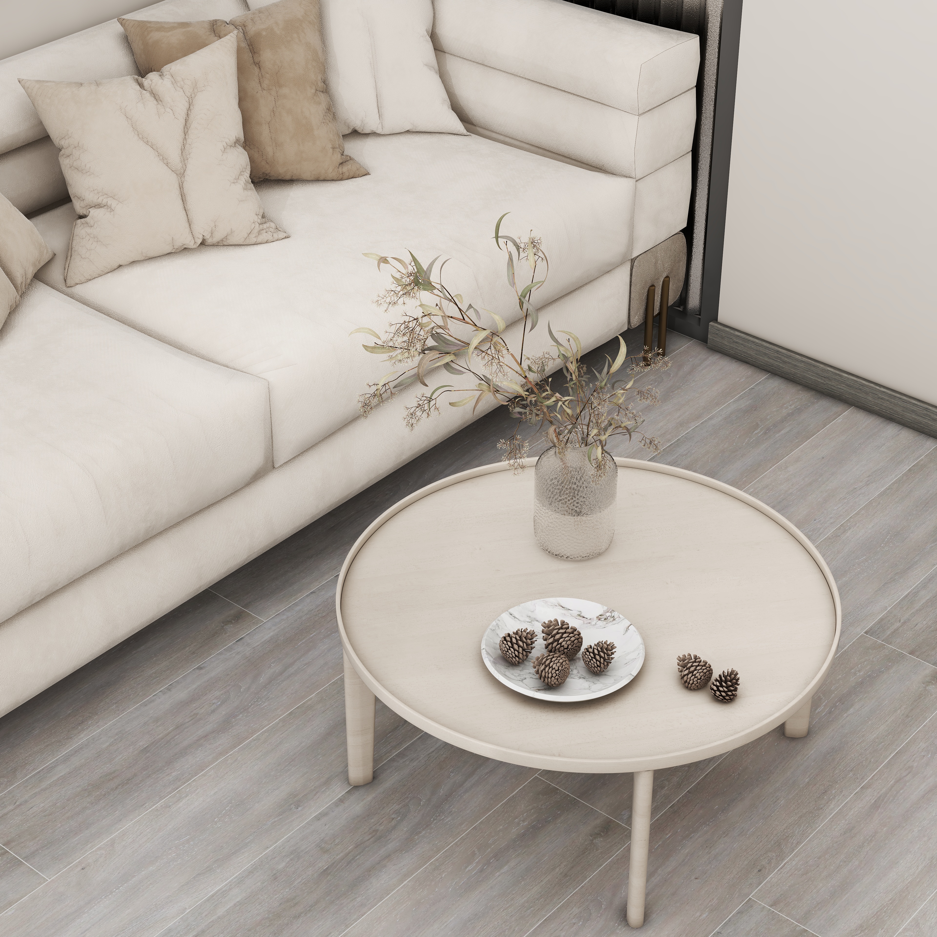 壹诺设计工作室-151㎡4室-现代简约装修效果图