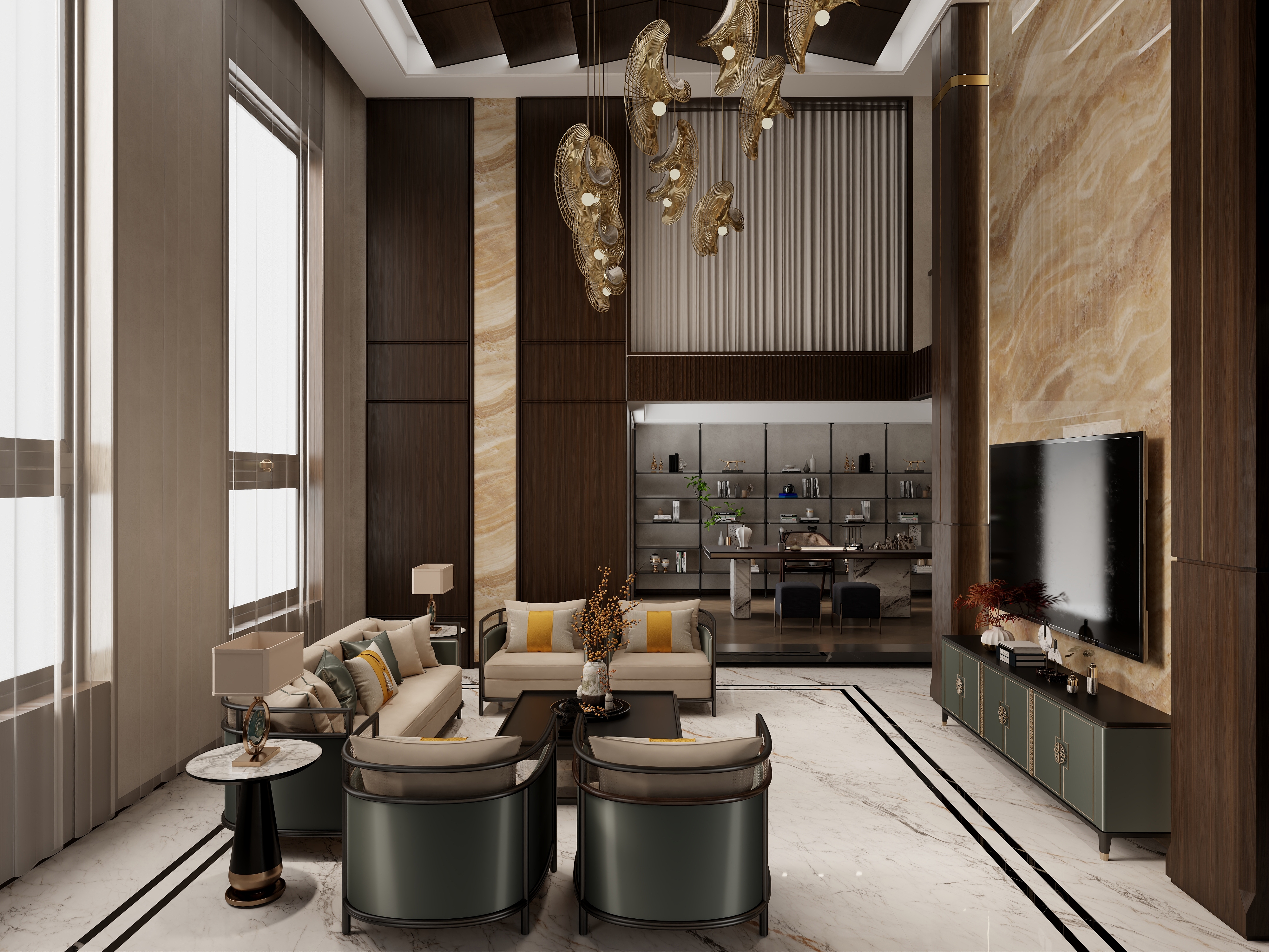 王志熔-云里别墅—新中式-装修设计方案