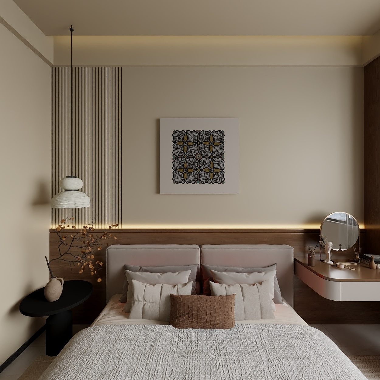 青梧空间Bykb-108㎡3室装修效果图