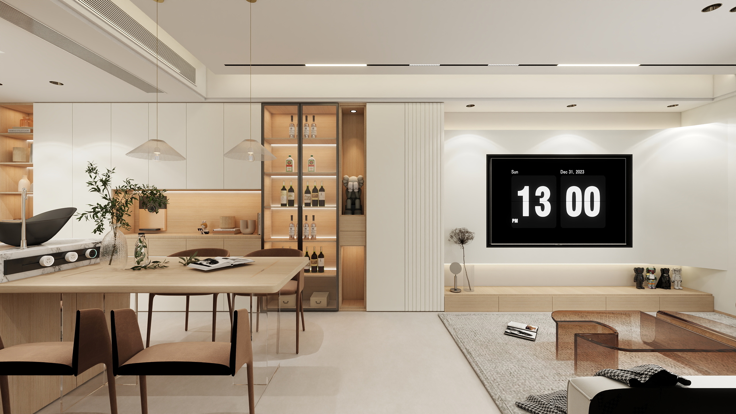 简约装饰iiii-凤凰嘉苑79m²-奶油风格-装修设计方案