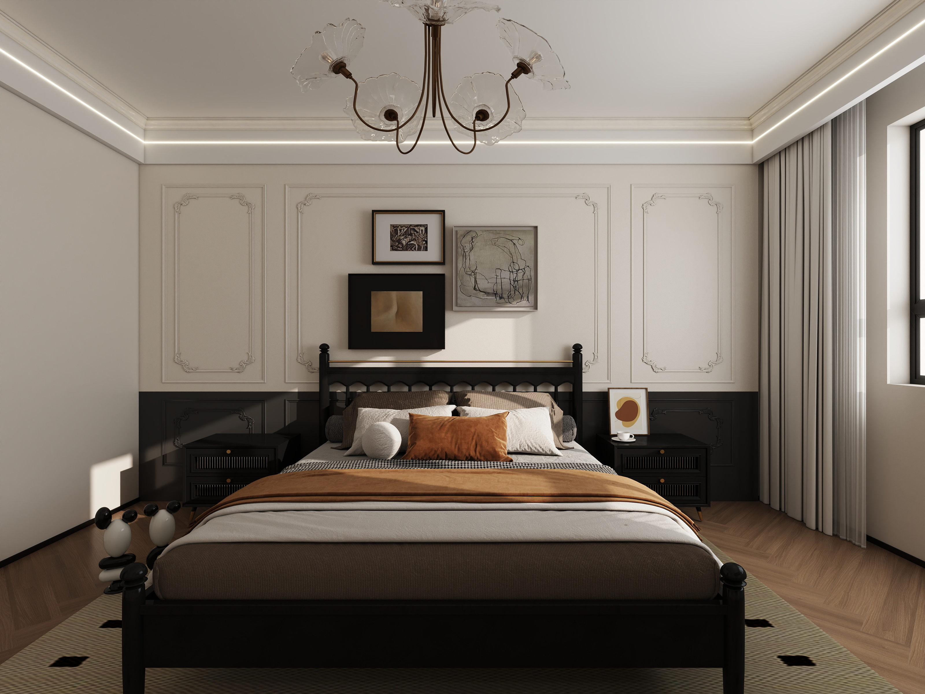 Jerry-空间设计-129㎡2室装修效果图