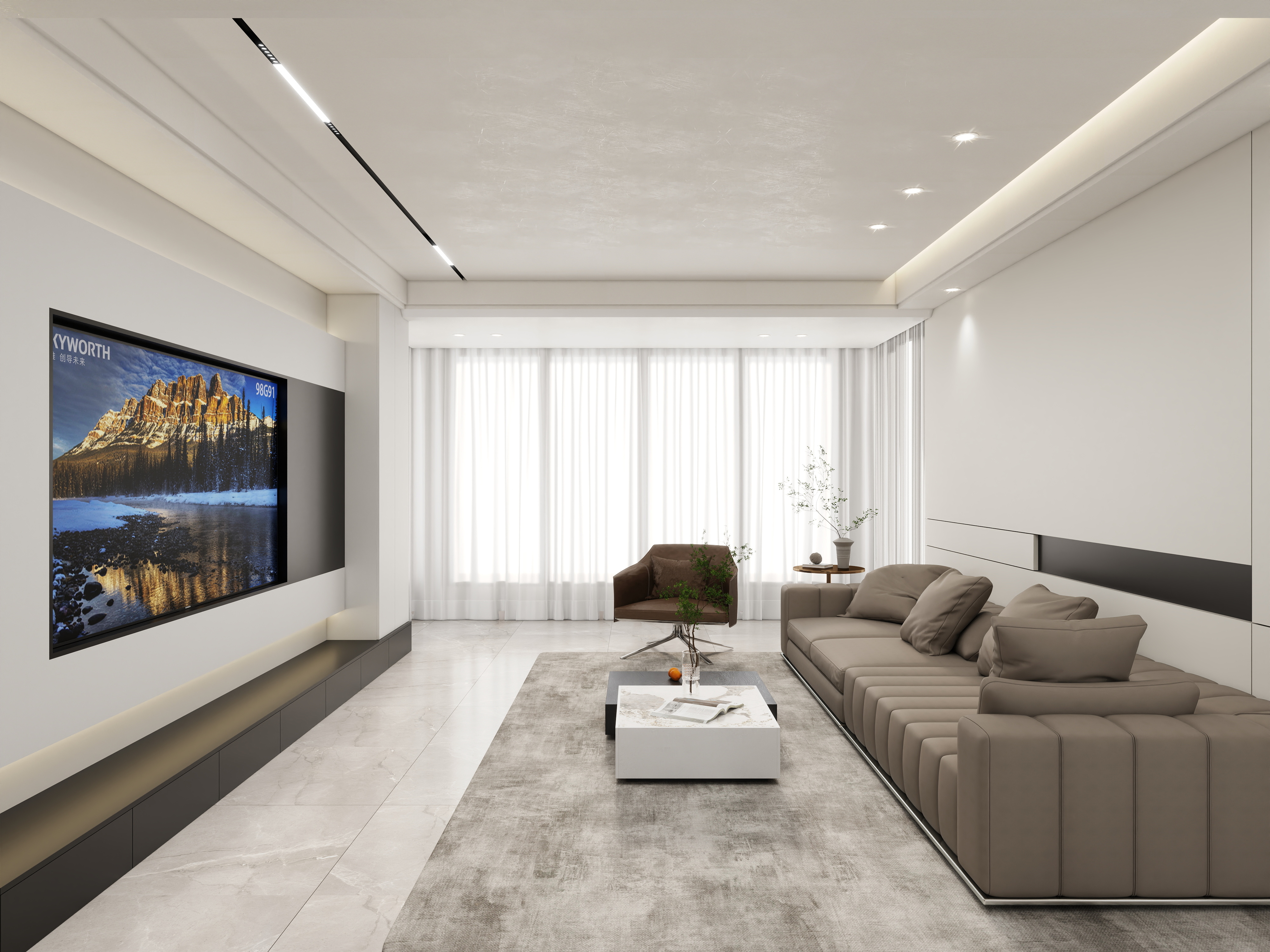 壹诺设计工作室-现代简约装修效果图