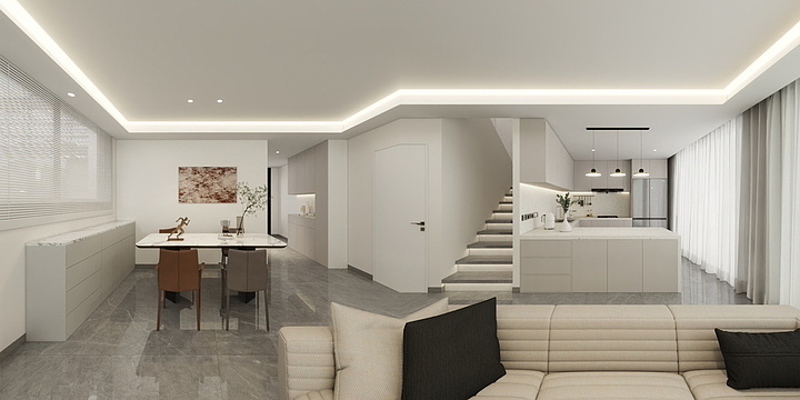 Sdiligent- 双拼别墅 右边户-装修设计方案