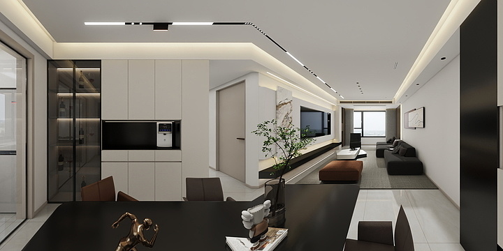 山屿空间设计呀-富源名都 7-301 -方案一-装修设计方案