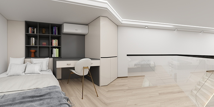 无二三.-郴州黄女士公寓-装修设计方案