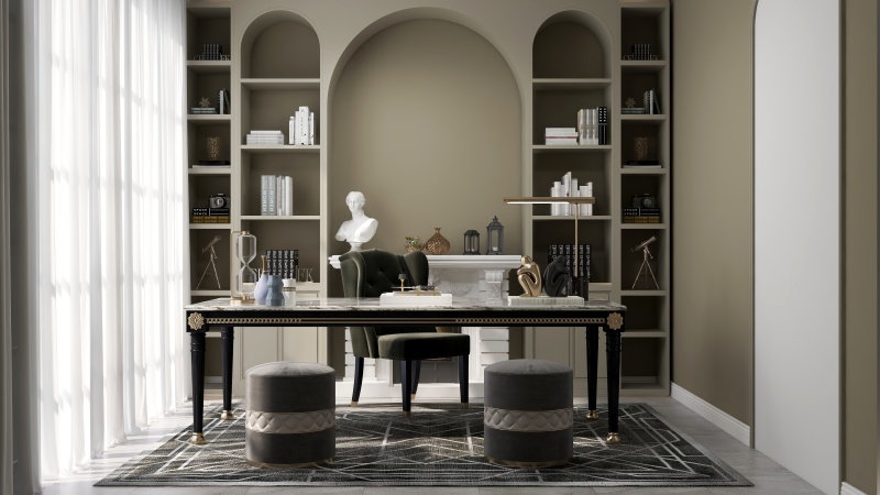 Modern-Classical Fusion Living Room
