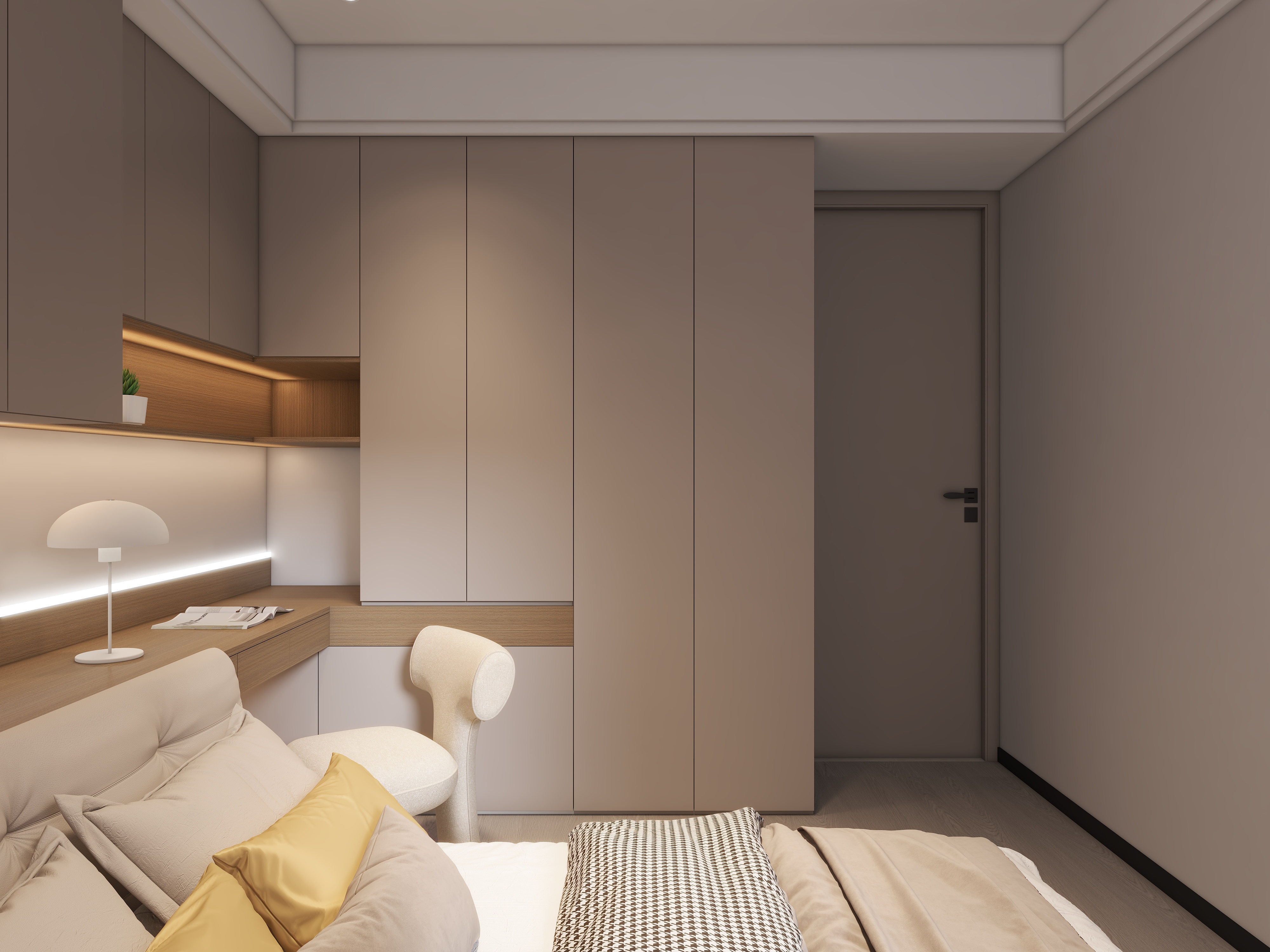 李冰华-意式101㎡3室装修效果图