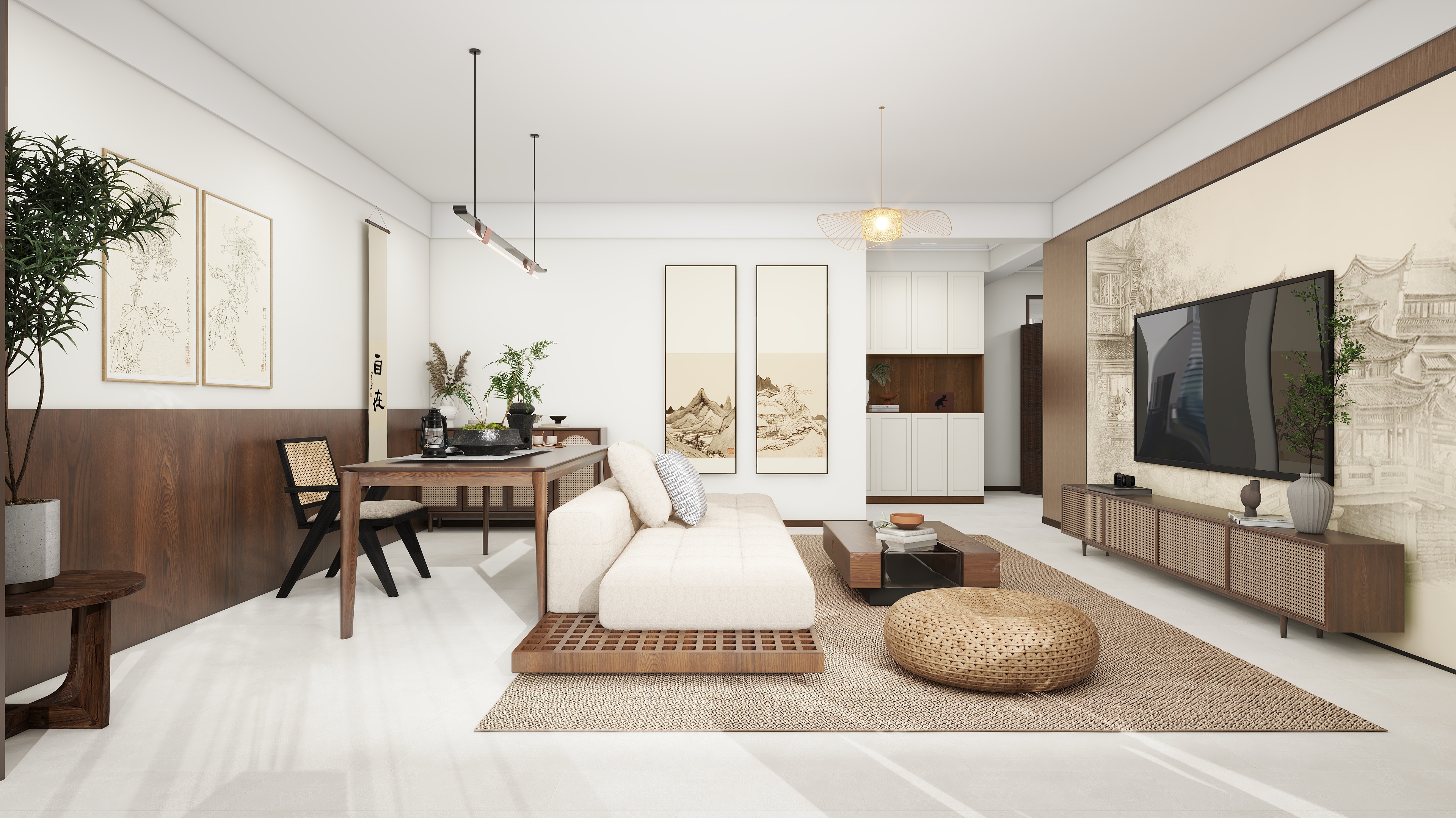 万壹设计工作室-双龙小区张女士156平-装修设计方案