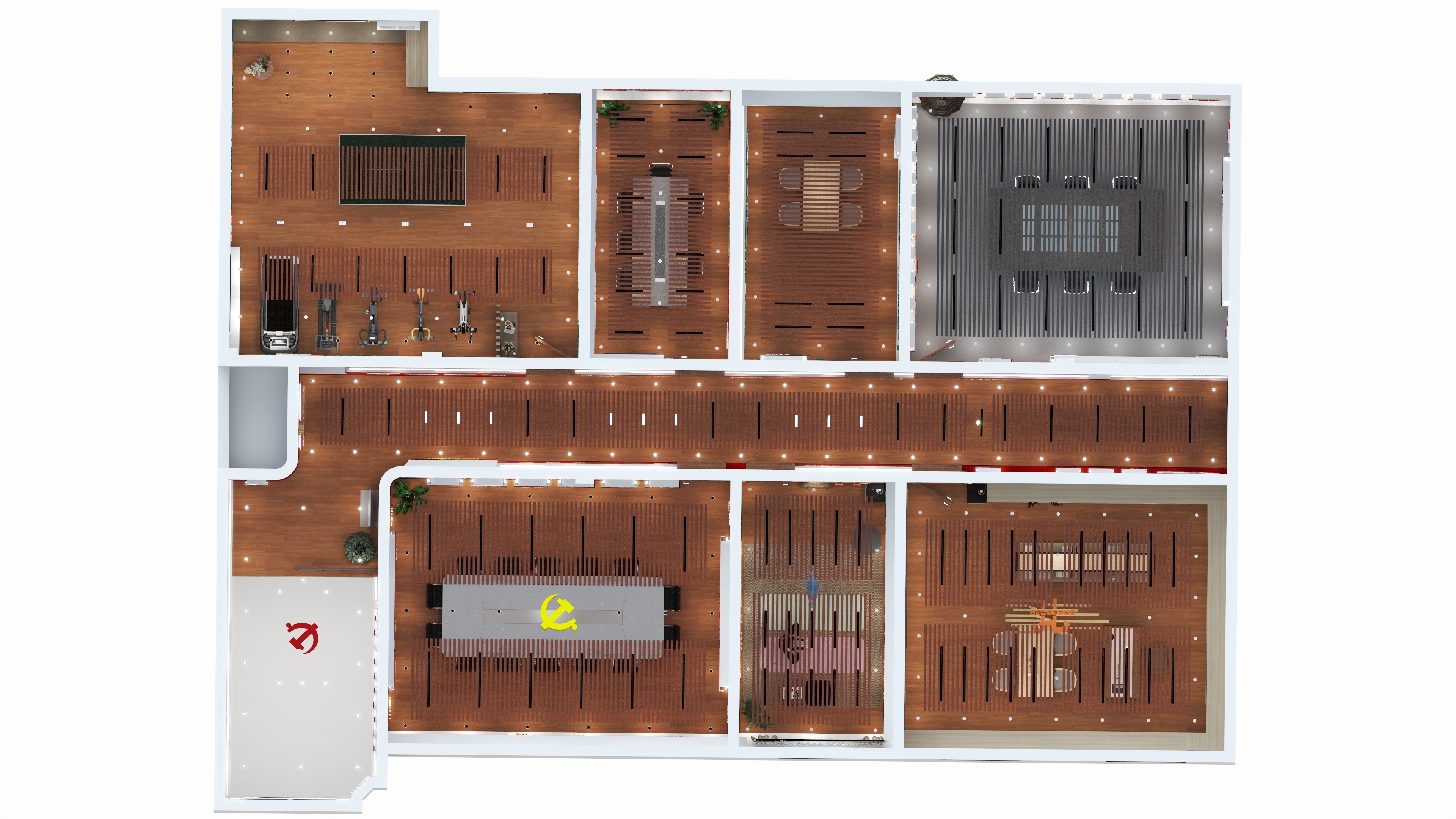 文化空间设计-右边-国网榆林市榆阳区供电公司-装修设计方案