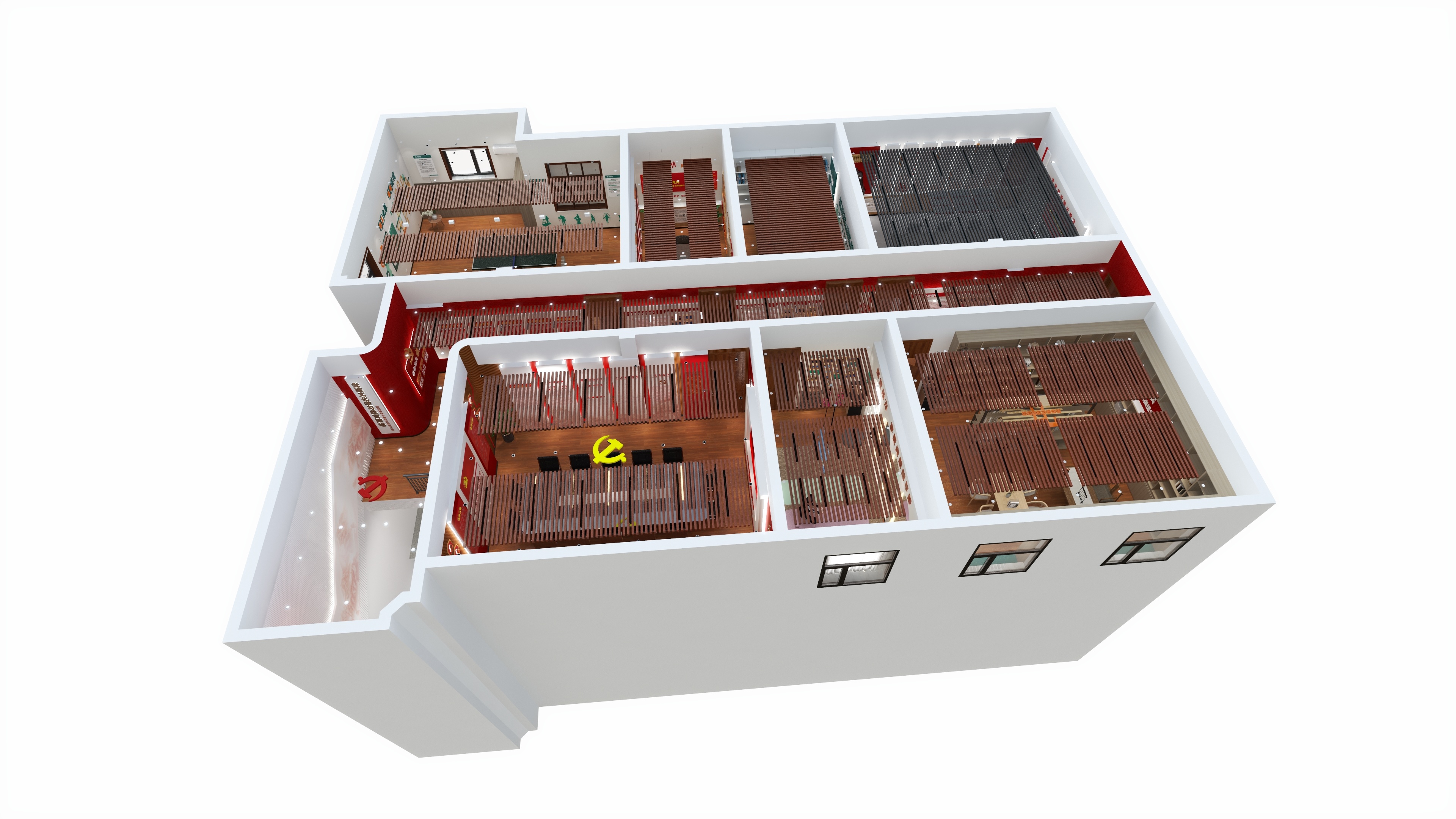 文化空间设计-右边修改-国网榆林市榆阳区供电公司-装修设计方案