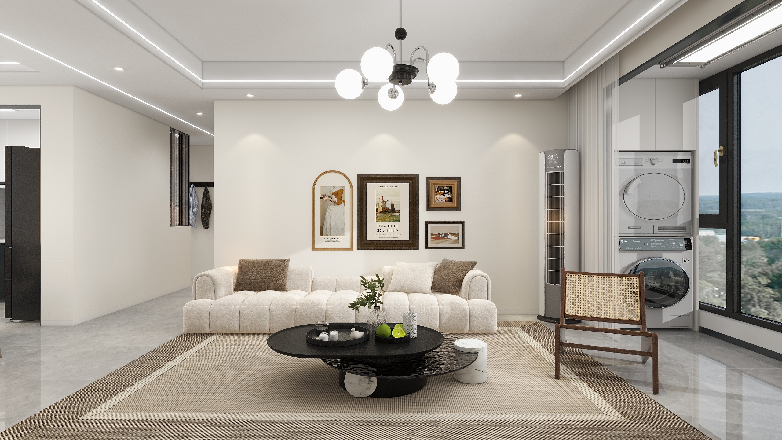 李青越-79方法式现代两居室装修效果图