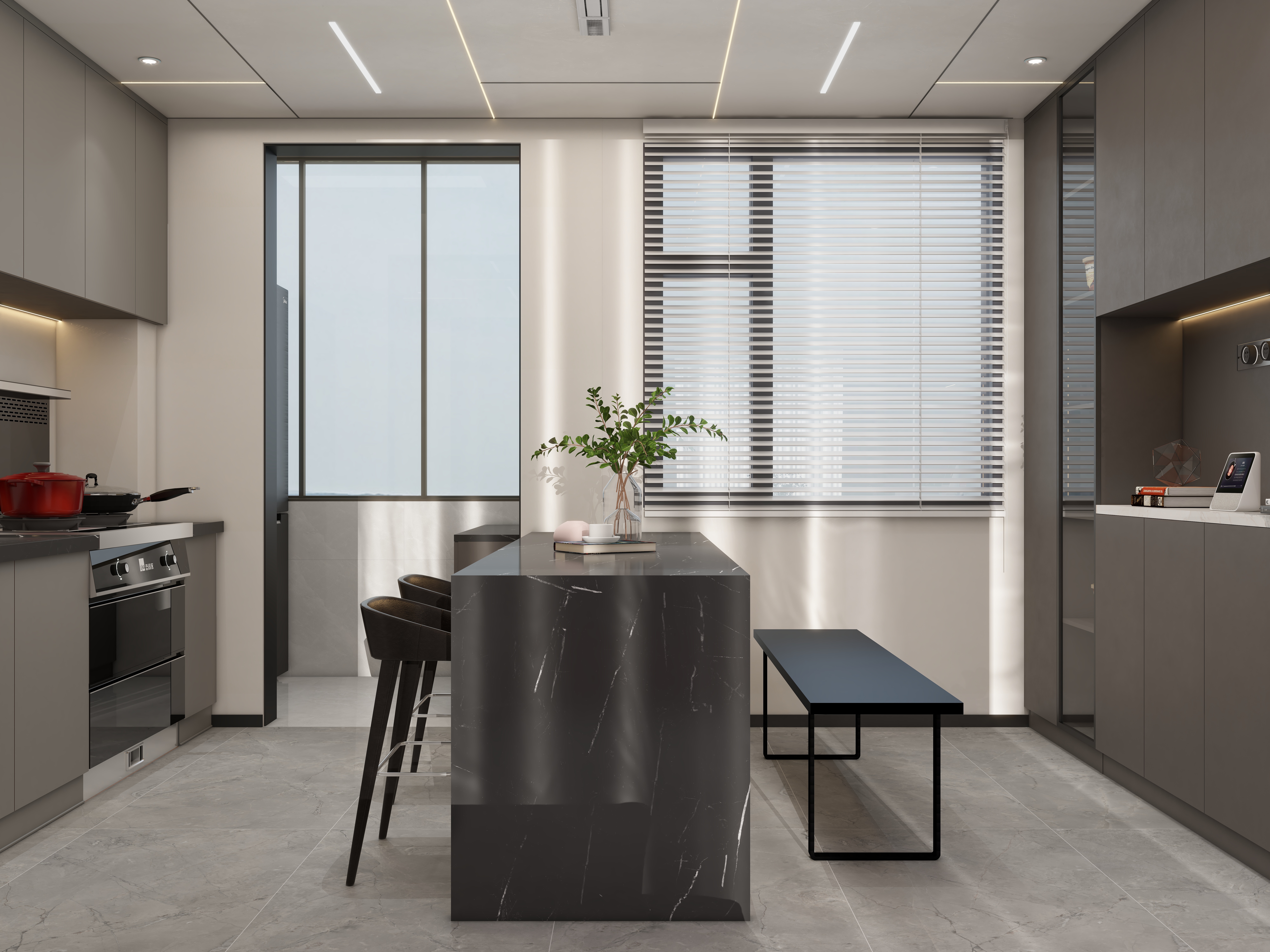 壹诺设计工作室-108㎡3室-现代简约装修效果图