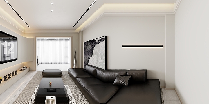 云裳装饰设计-林海-现代黑白灰-装修设计方案