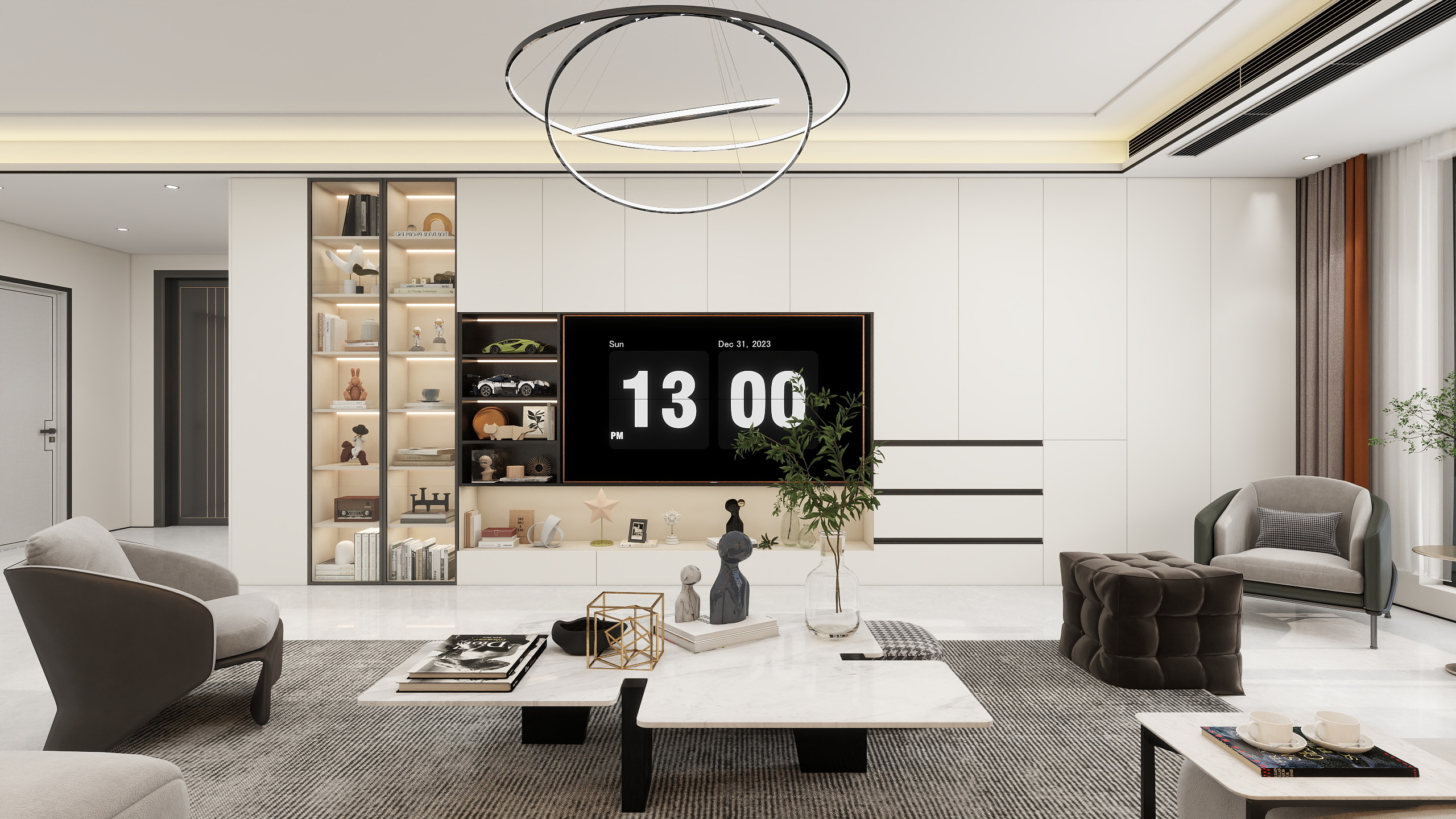 王哲-现代简约170㎡3室-装修设计方案