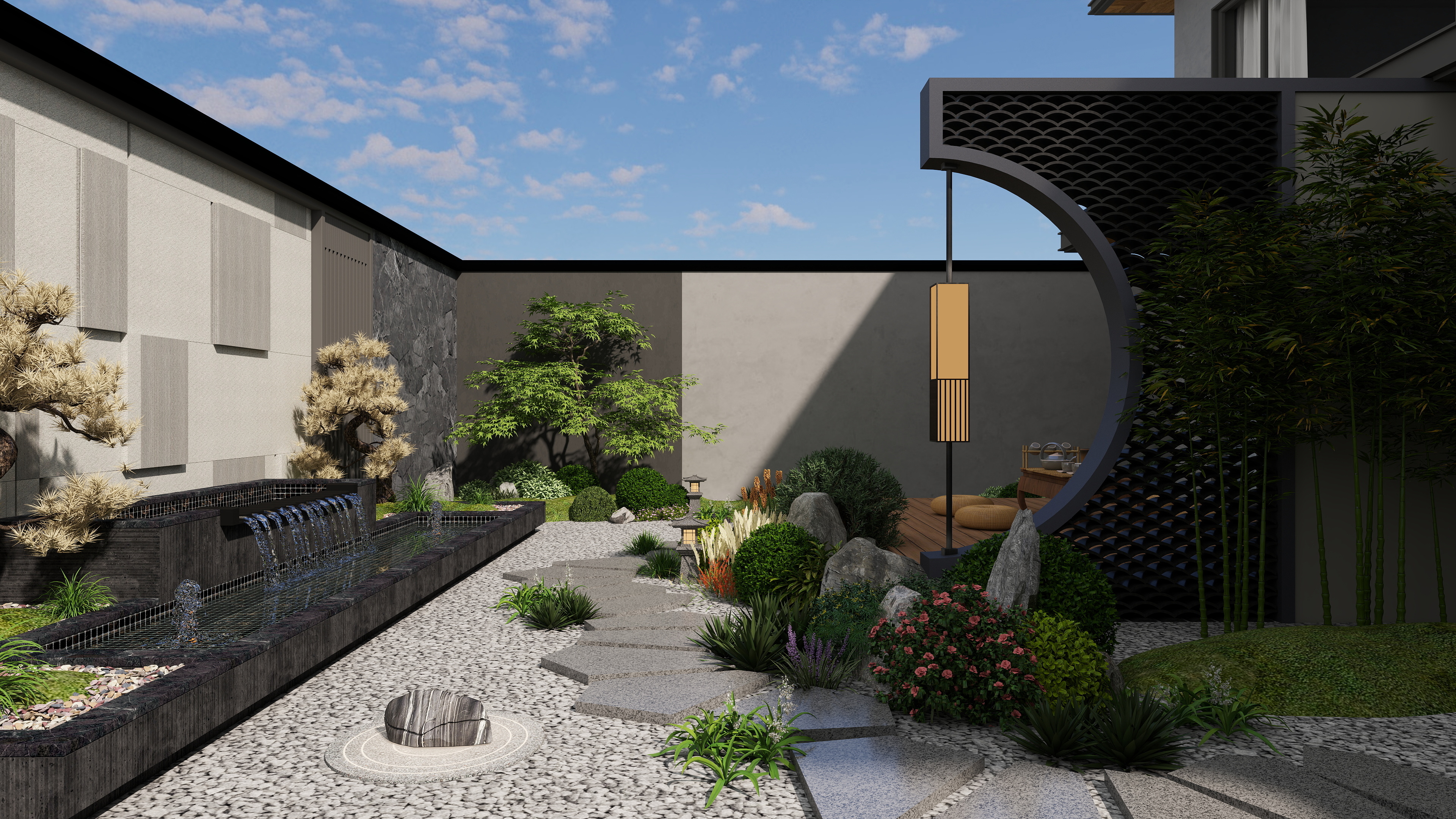 HYT-FD-别墅庭院景观-新中式-装修设计方案