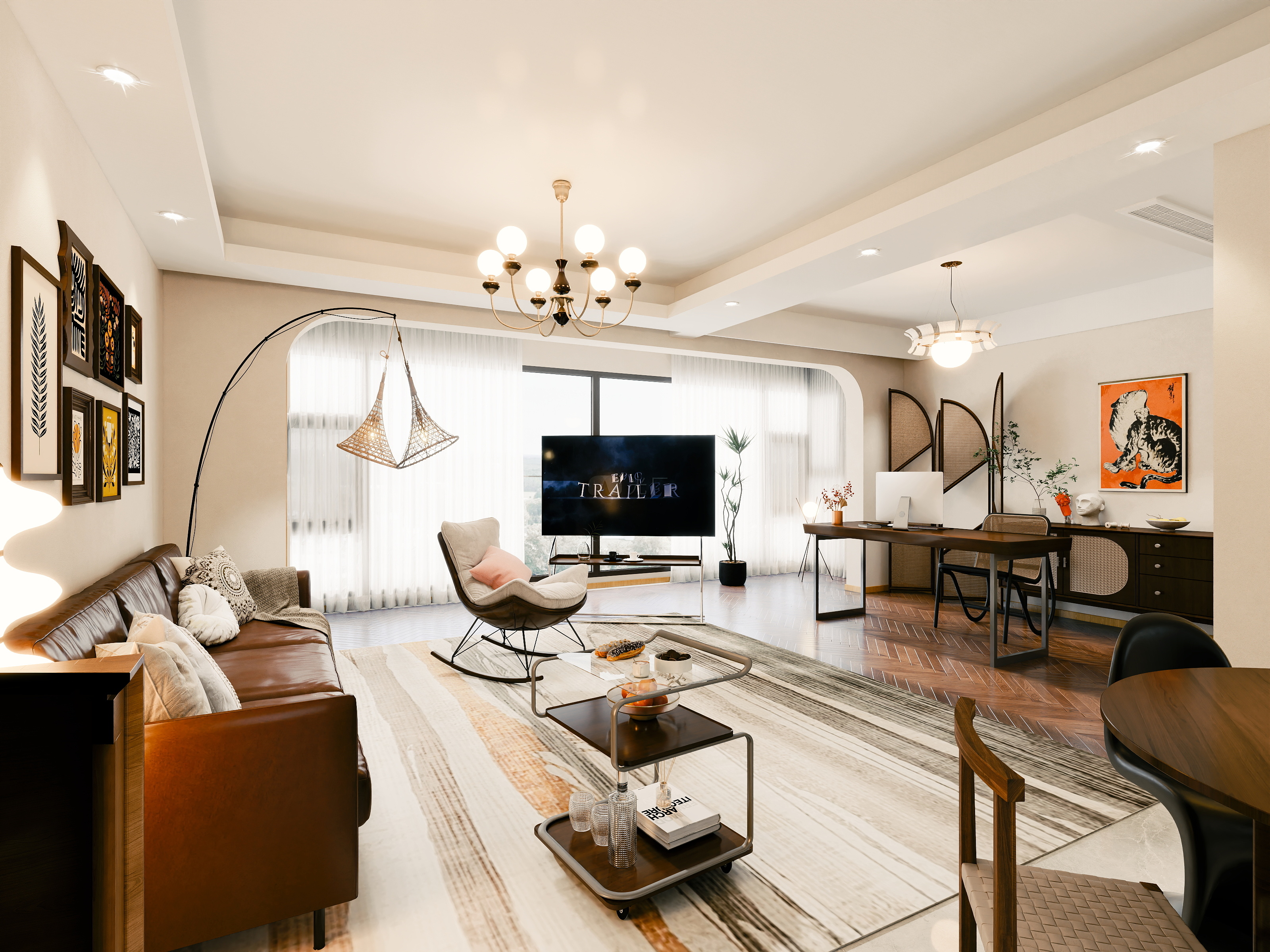 紫郡兰园精装改造落地-装修设计方案