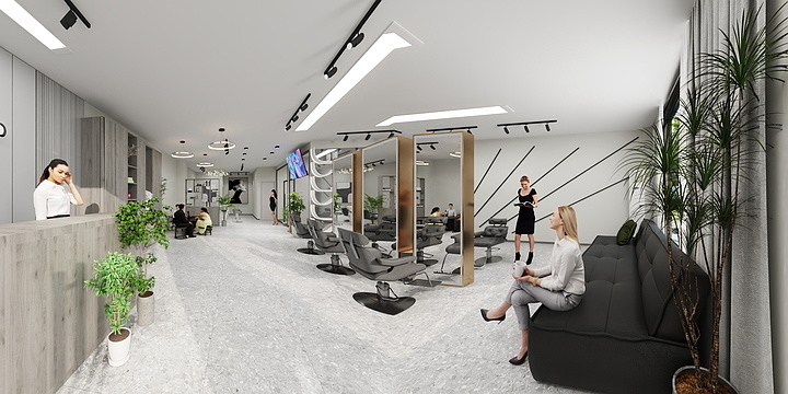 space亮-理发店-装修设计方案