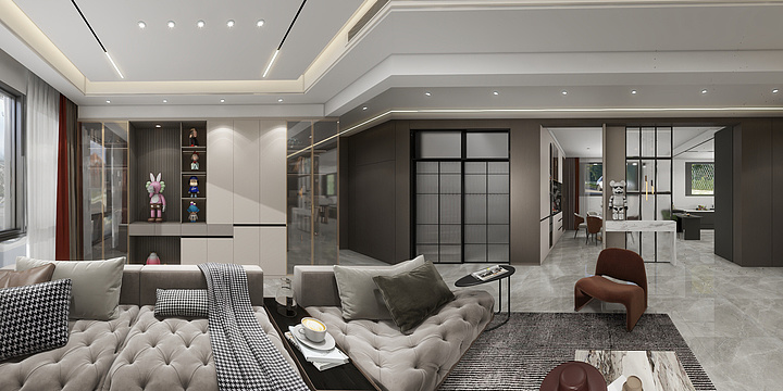 南皮室内整装设计-173㎡3室 轻奢 意式-装修设计方案