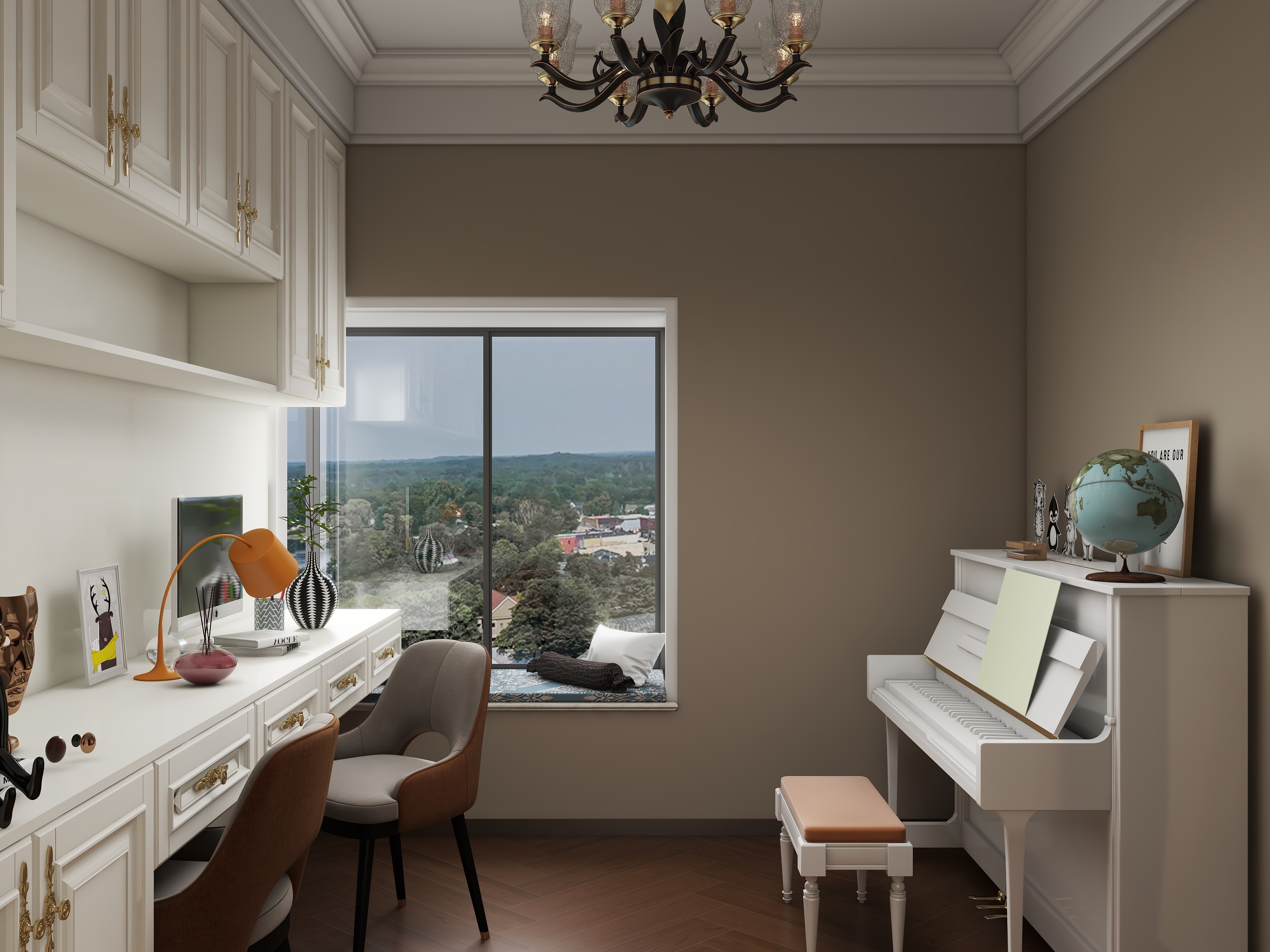 羡笙-125㎡3室装修效果图