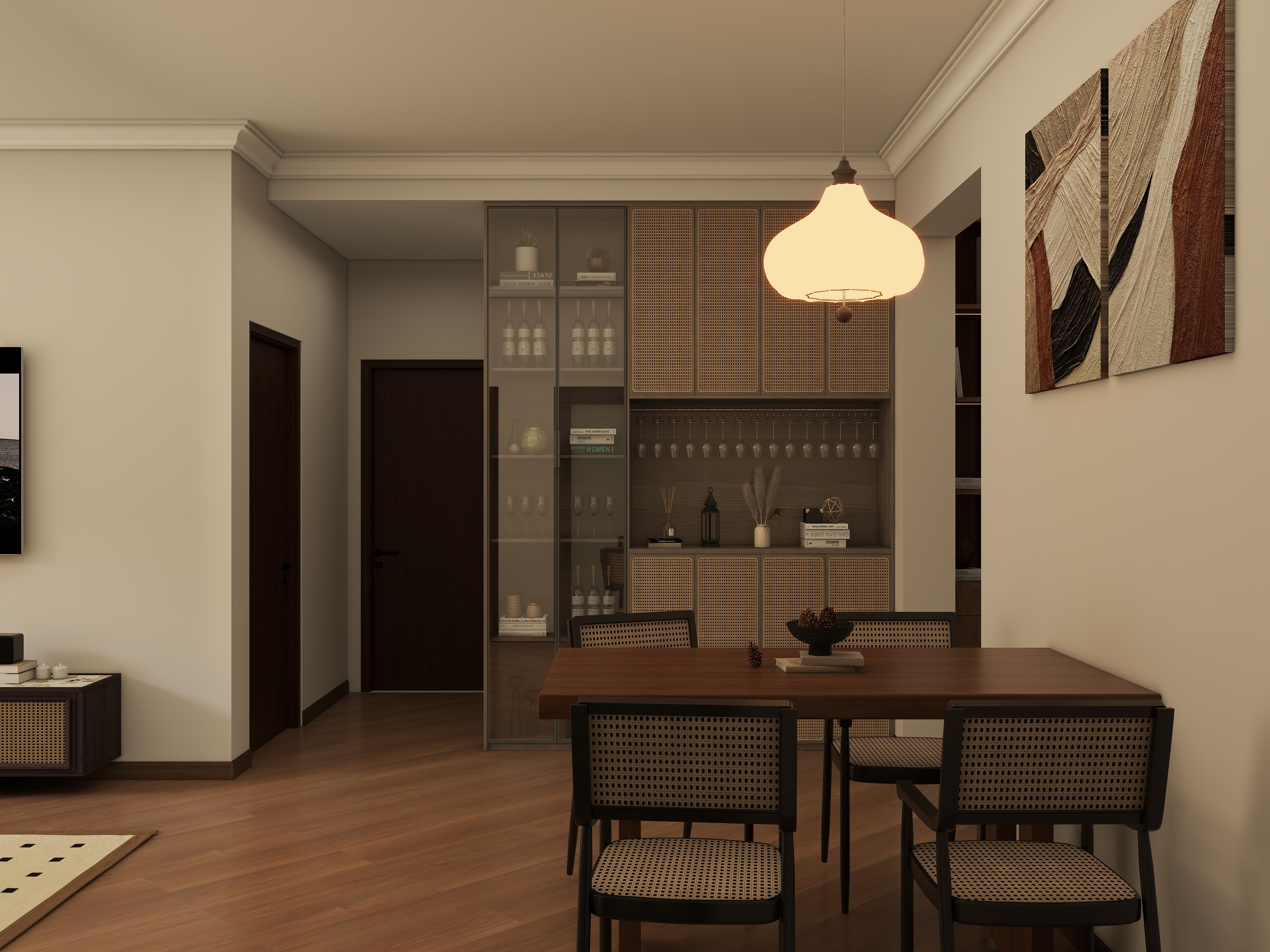 enyi设计工作室-大院人家-93平米-装修设计方案