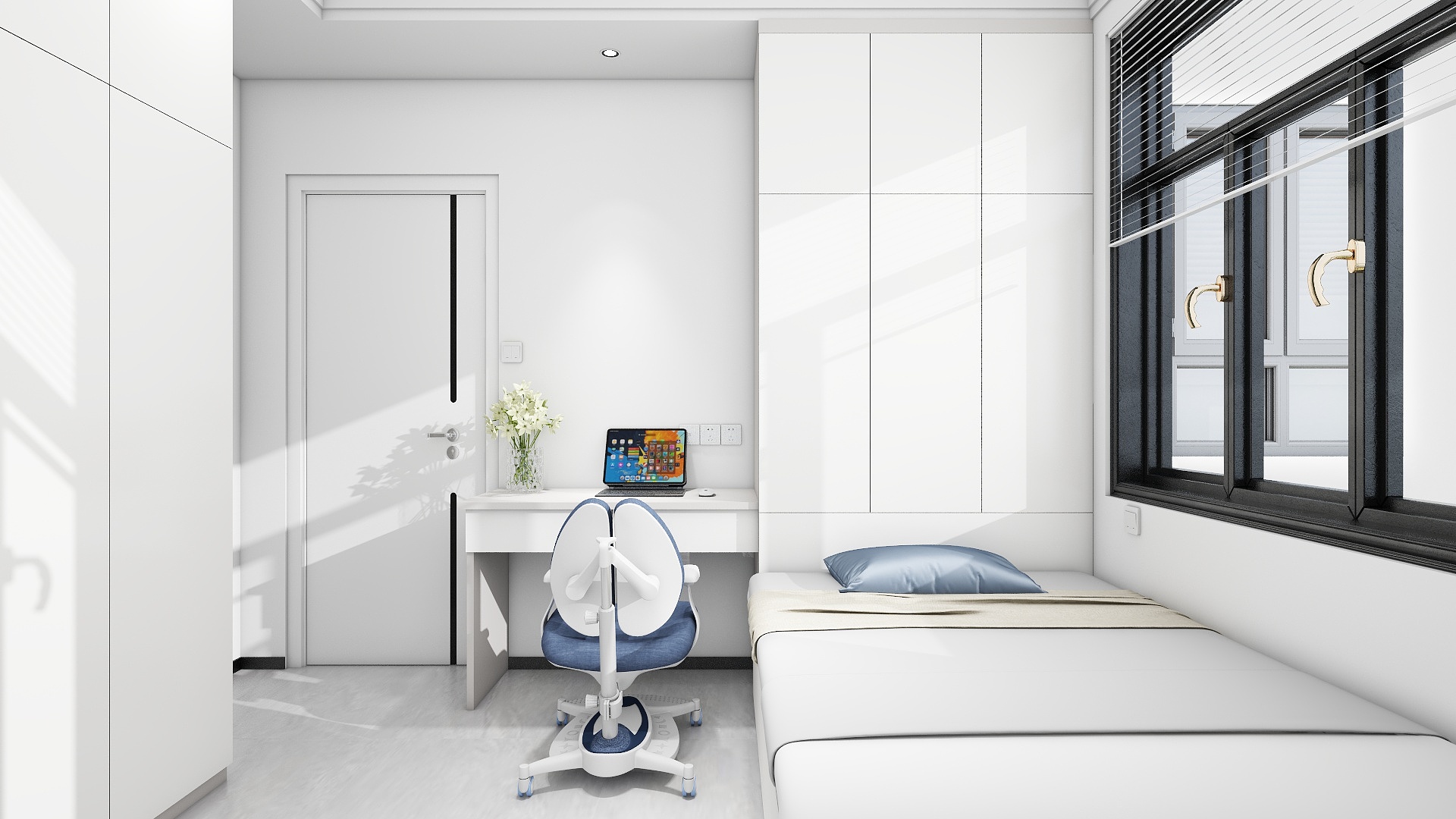 500一套_韩昊霖-现代简约150㎡5室装修效果图