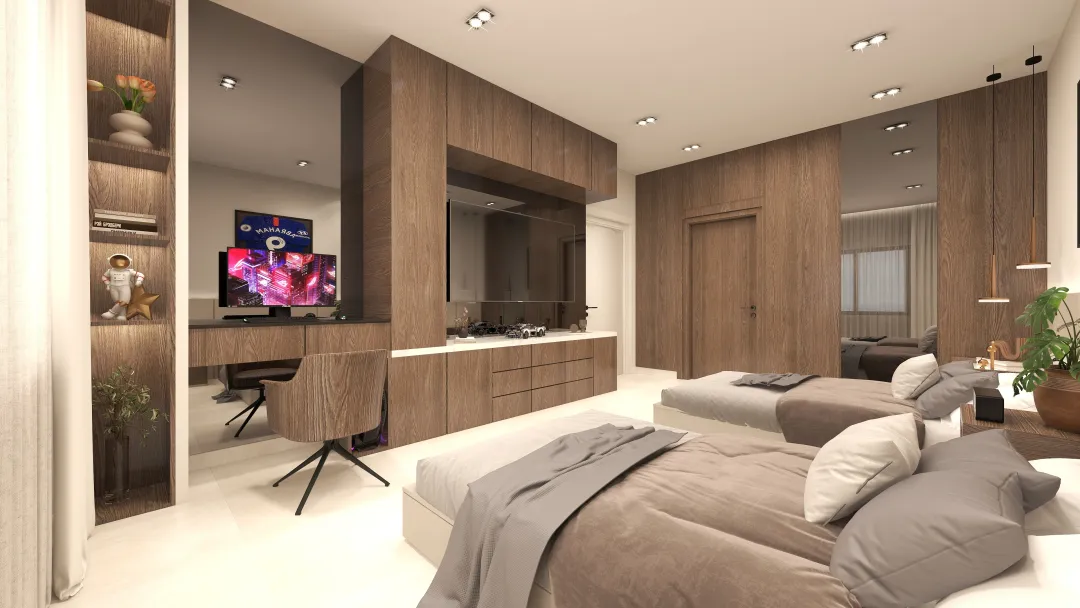 arch. sham的装修设计方案:bedroom design