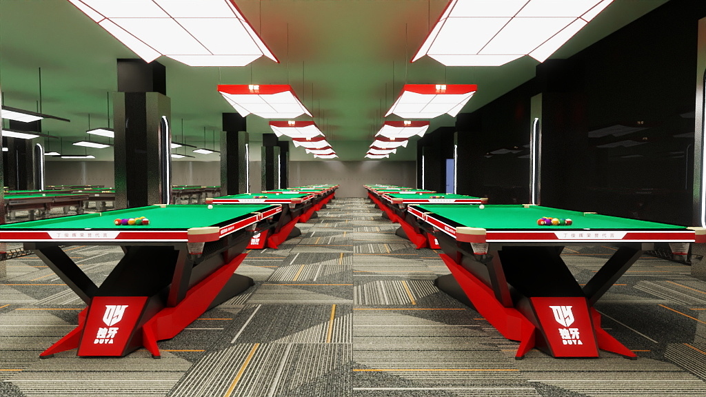胡小胡er-夏志伟台球俱乐部三店 大厅-装修设计方案