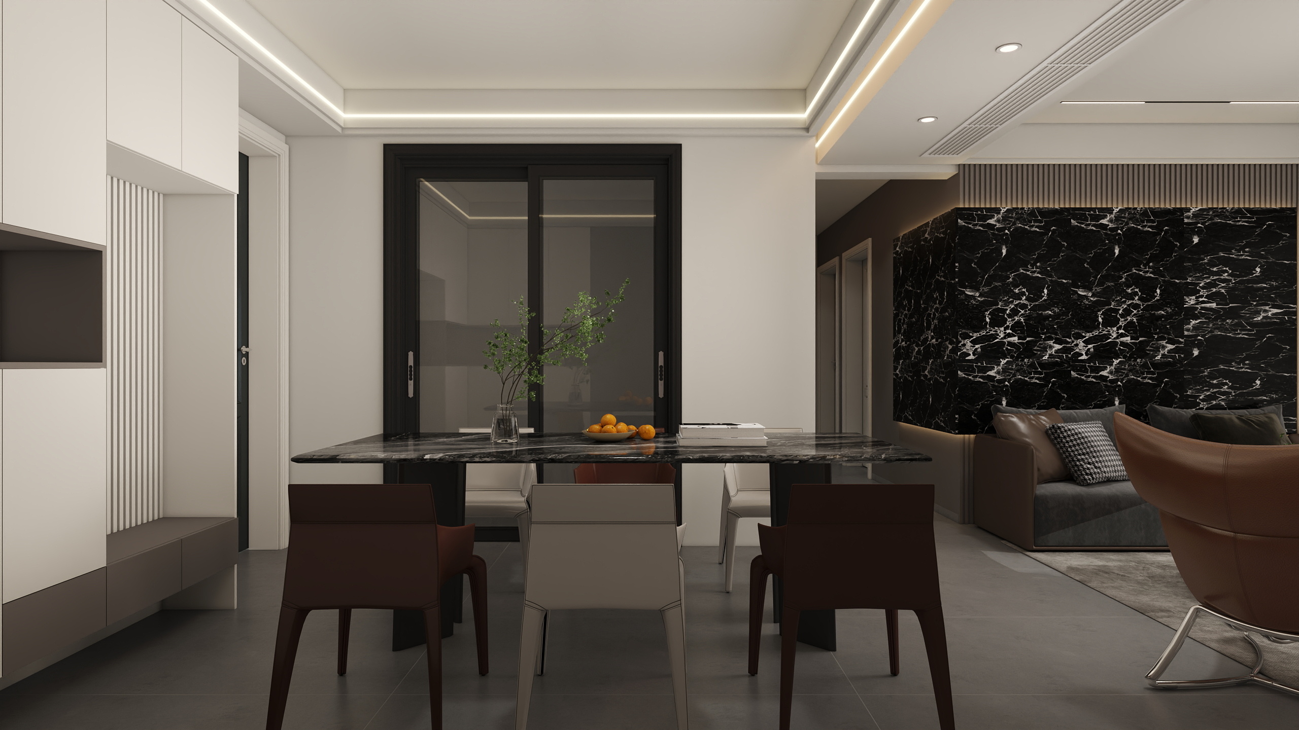 张虎跃-金色溪泉湾-现代风格装修效果图