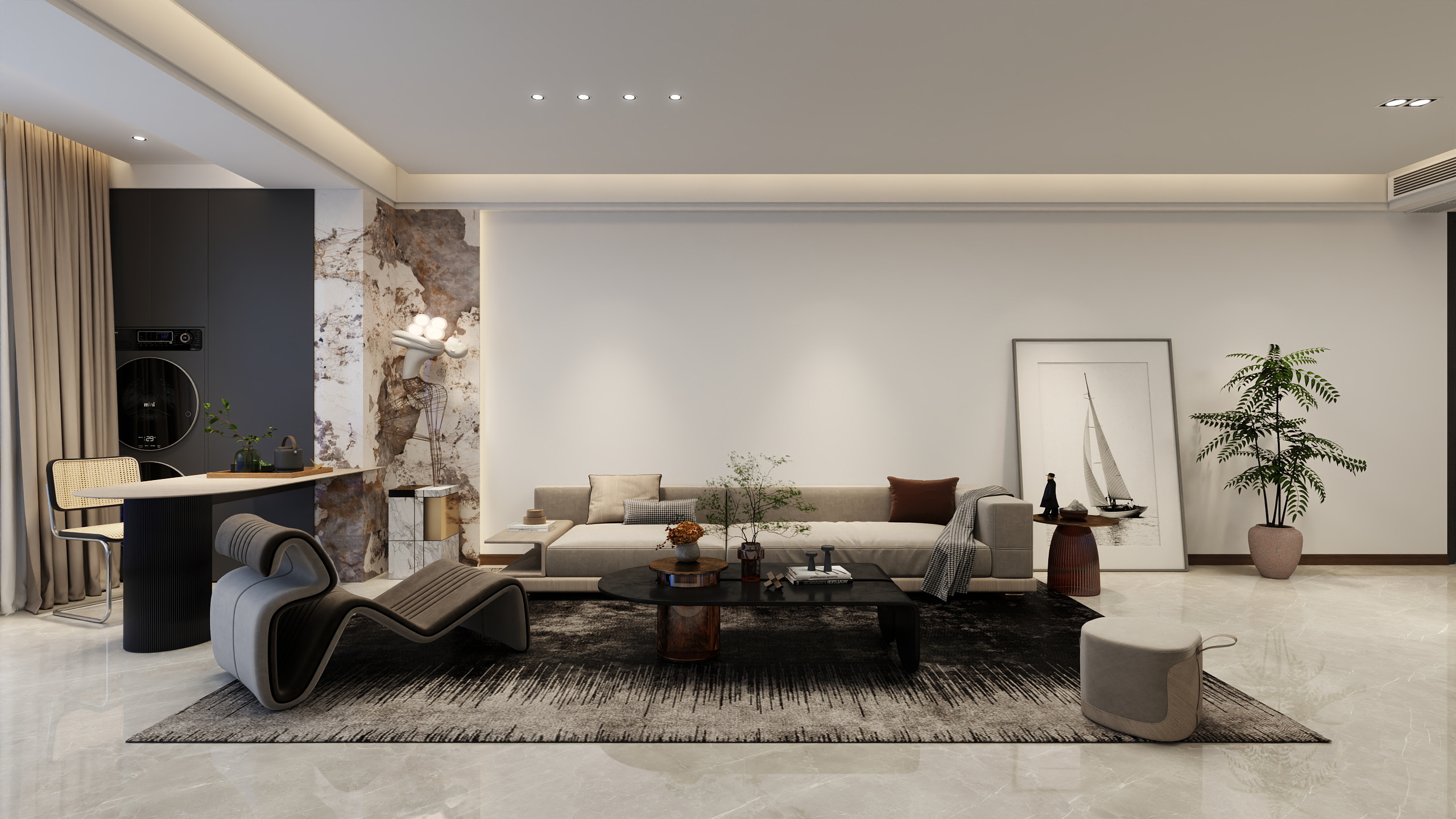 渭水设计-张家港祥生金麟府117㎡2室-装修设计方案