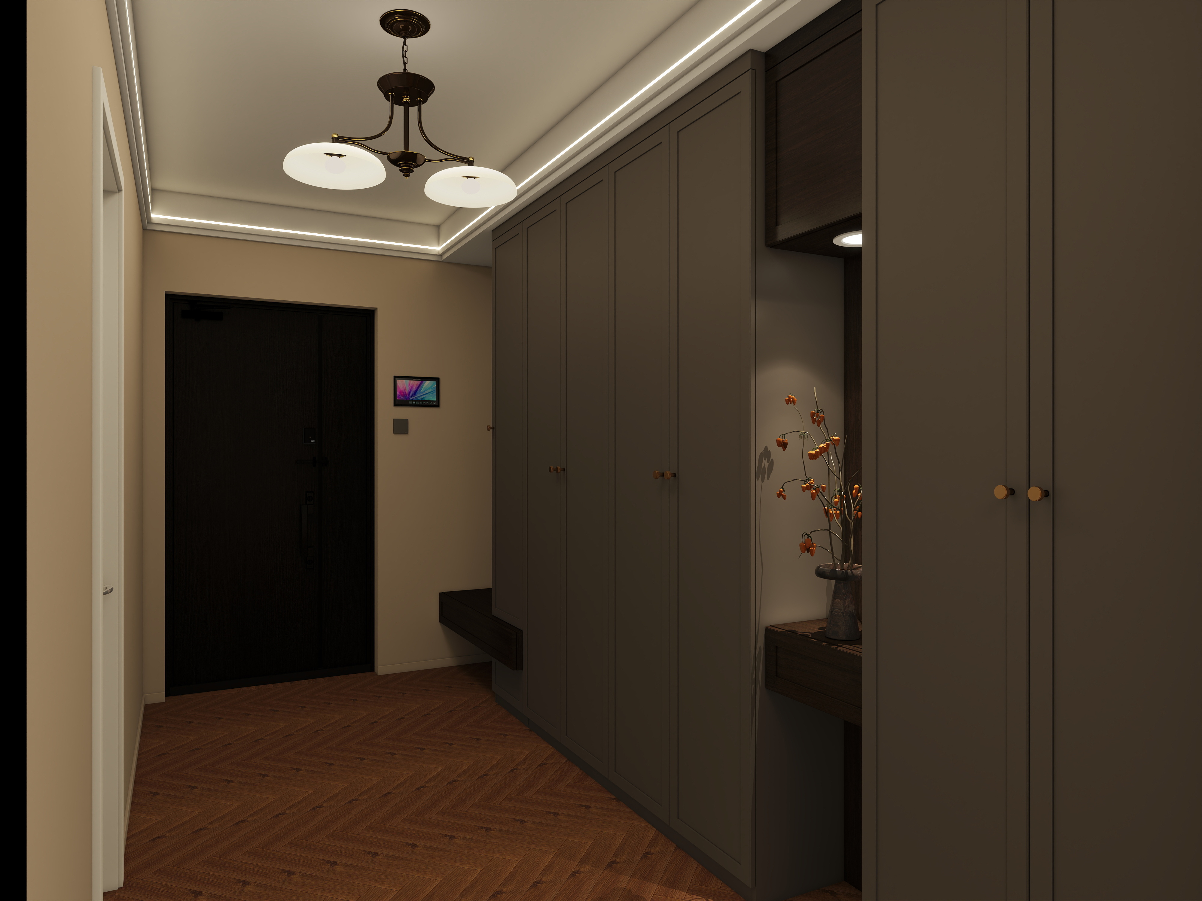 全案设计师张红-园博园-130平法式复古风装修效果图