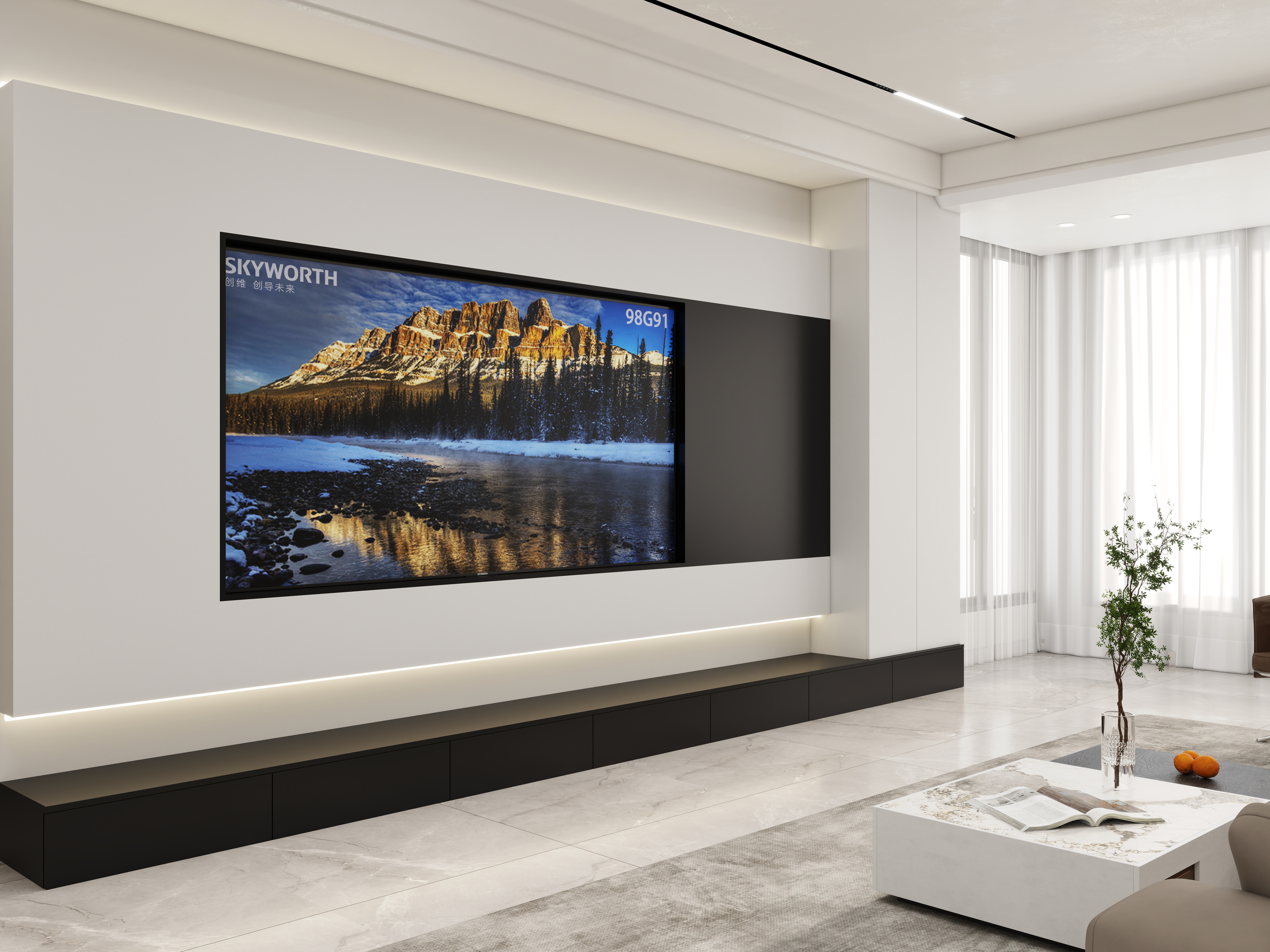 壹诺设计工作室-124㎡5室-现代简约 装修效果图