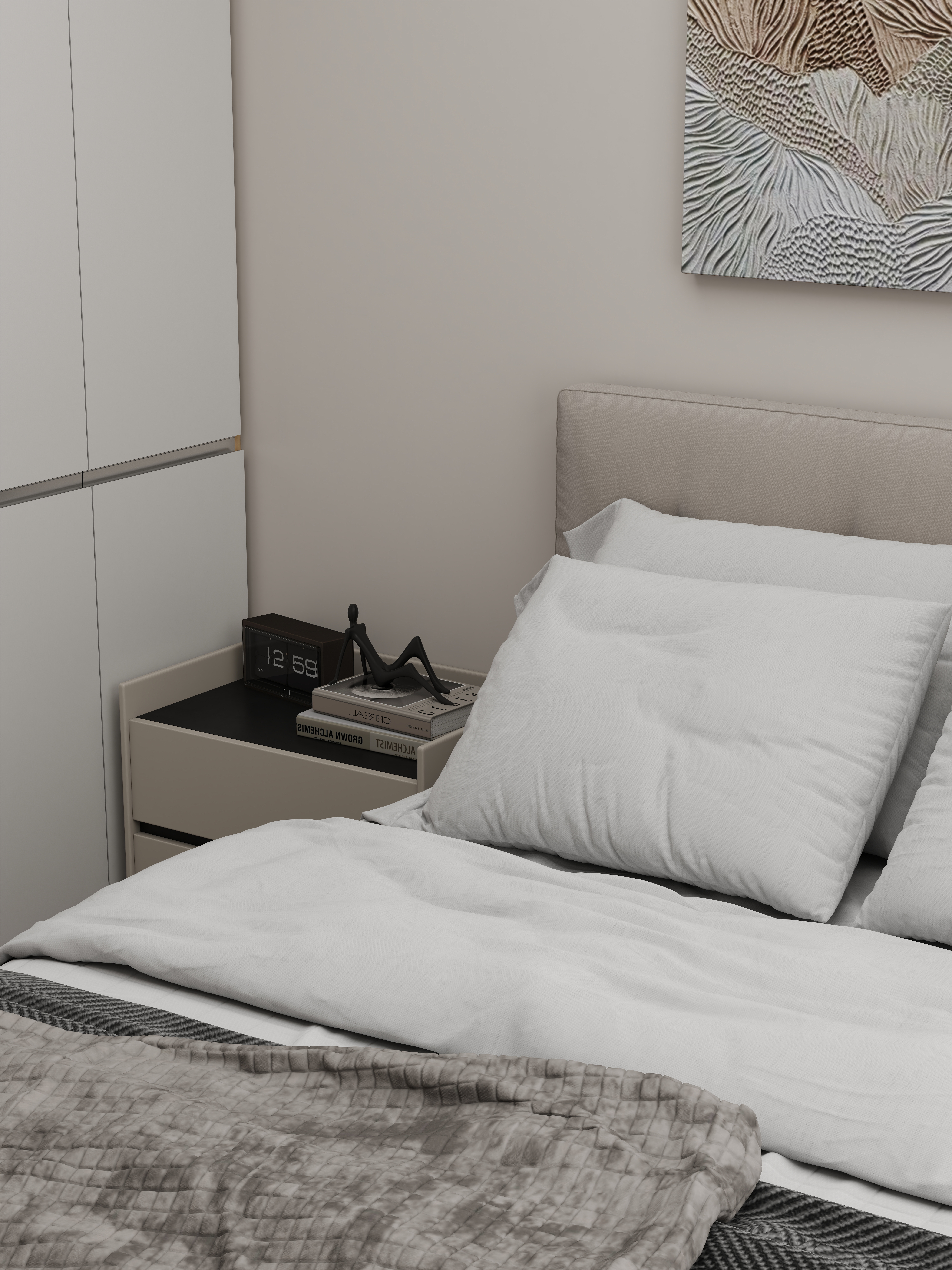 壹诺设计工作室-112㎡5室-现代简约 装修效果图