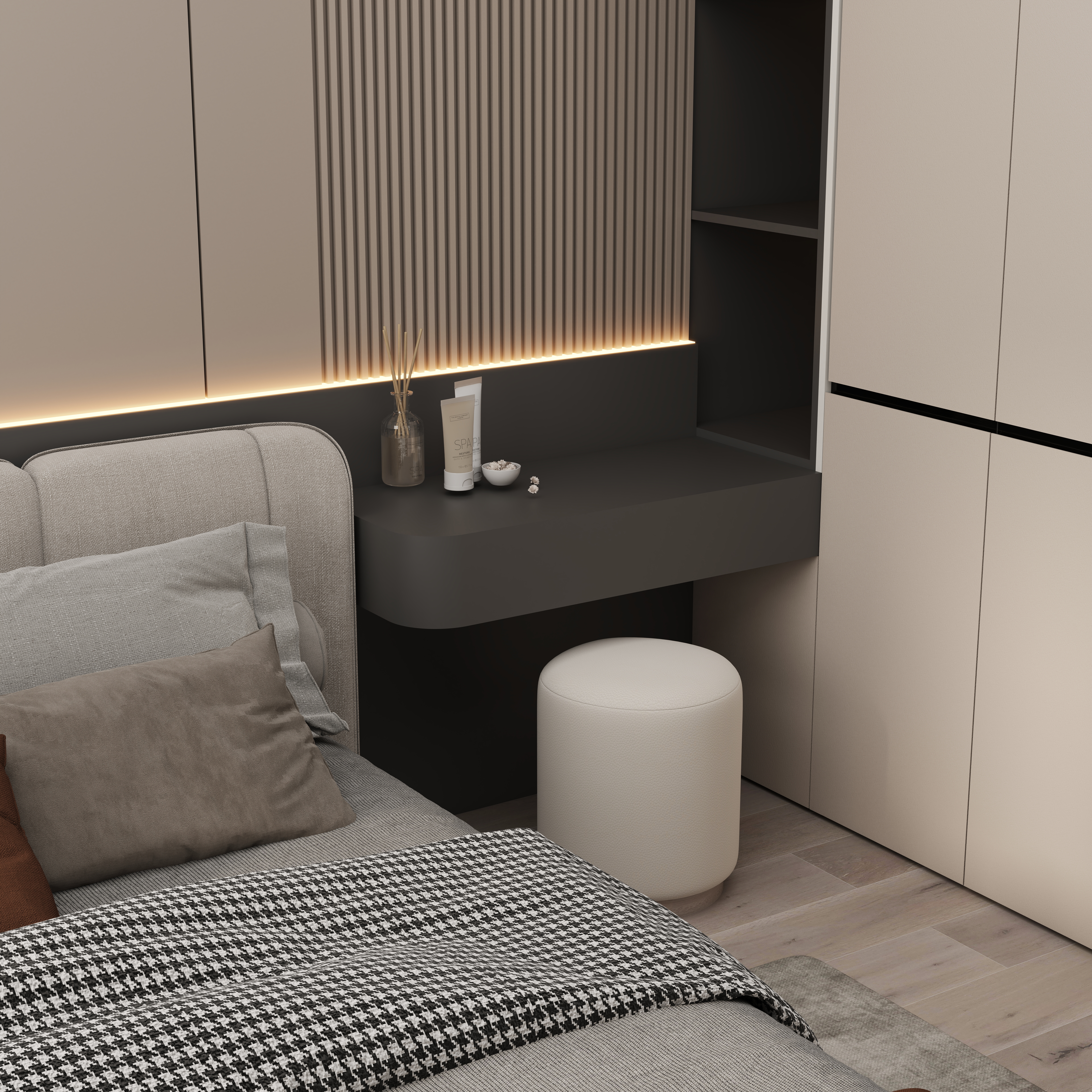 壹诺设计工作室-112㎡5室-现代简约 装修效果图