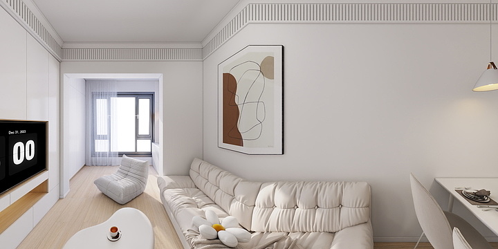 漾Young-五四领峯6-202模型-装修设计方案