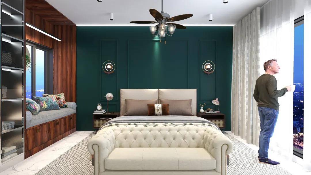 Khushi的装修设计方案:Master bedroom for client