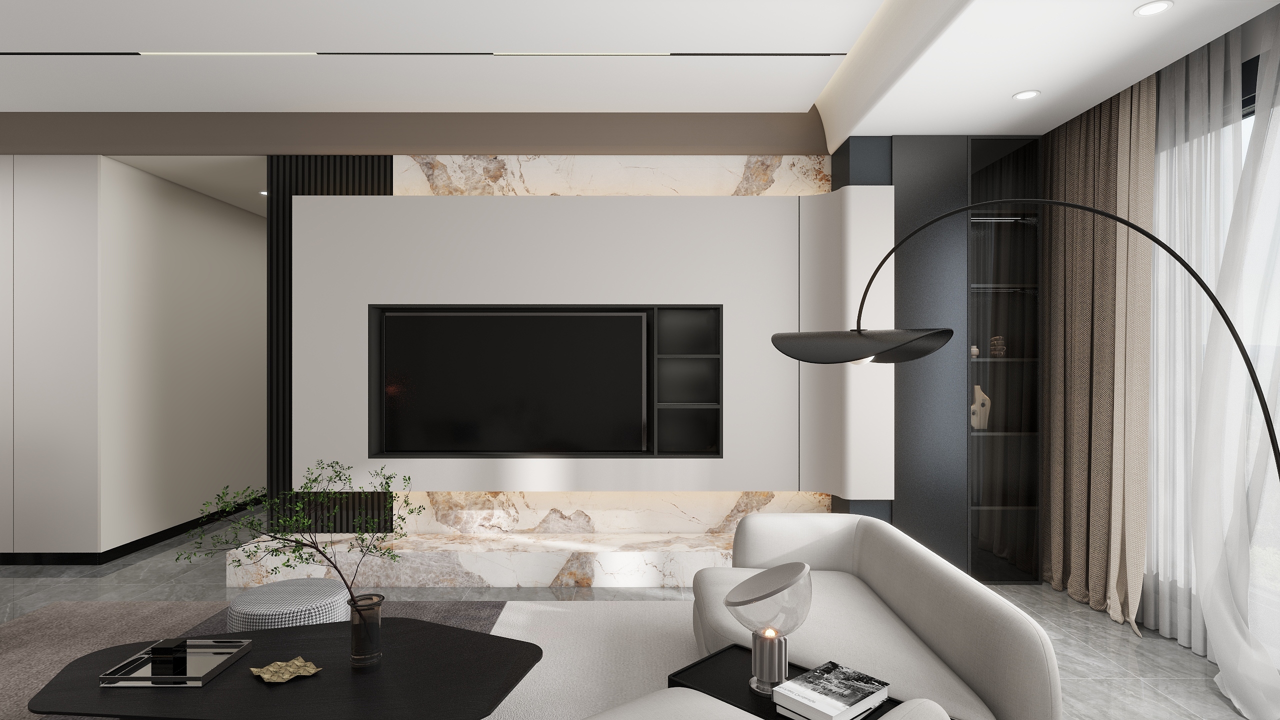 Maomikyx-海伦国际背景墙设计-装修设计方案