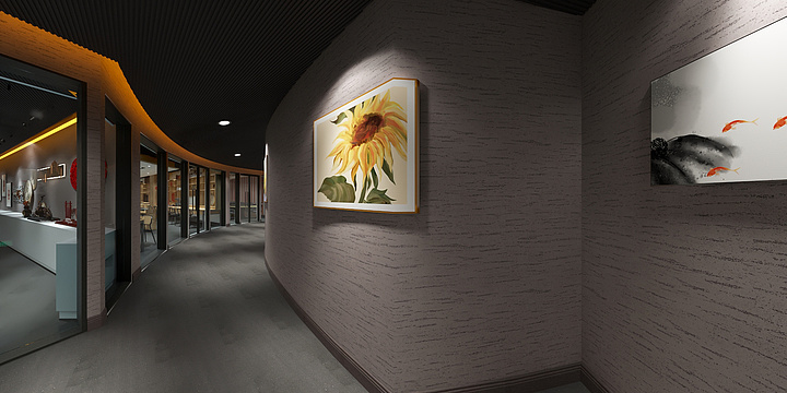 莲成装饰装修设计-研学展厅、工作区、会议室-B-装修设计方案