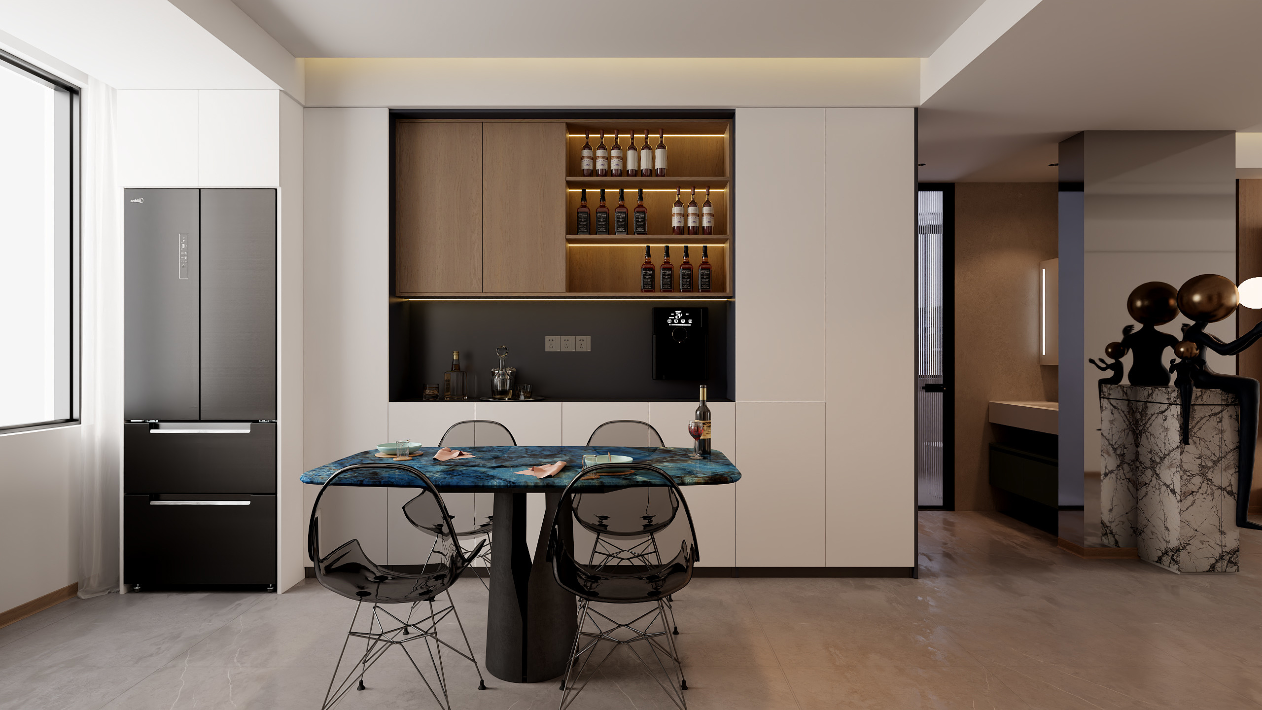 青石空间-简约三居山楼府-装修设计方案